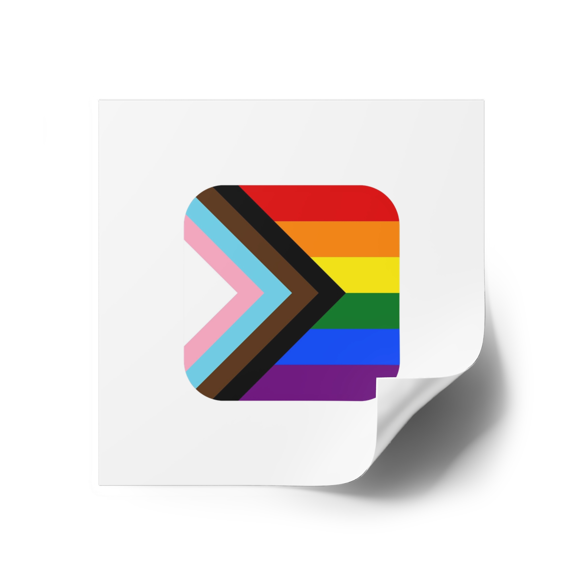 New Pride Flag Lgbtq Vector Illustartion Laminate Stickers Square - Image 70