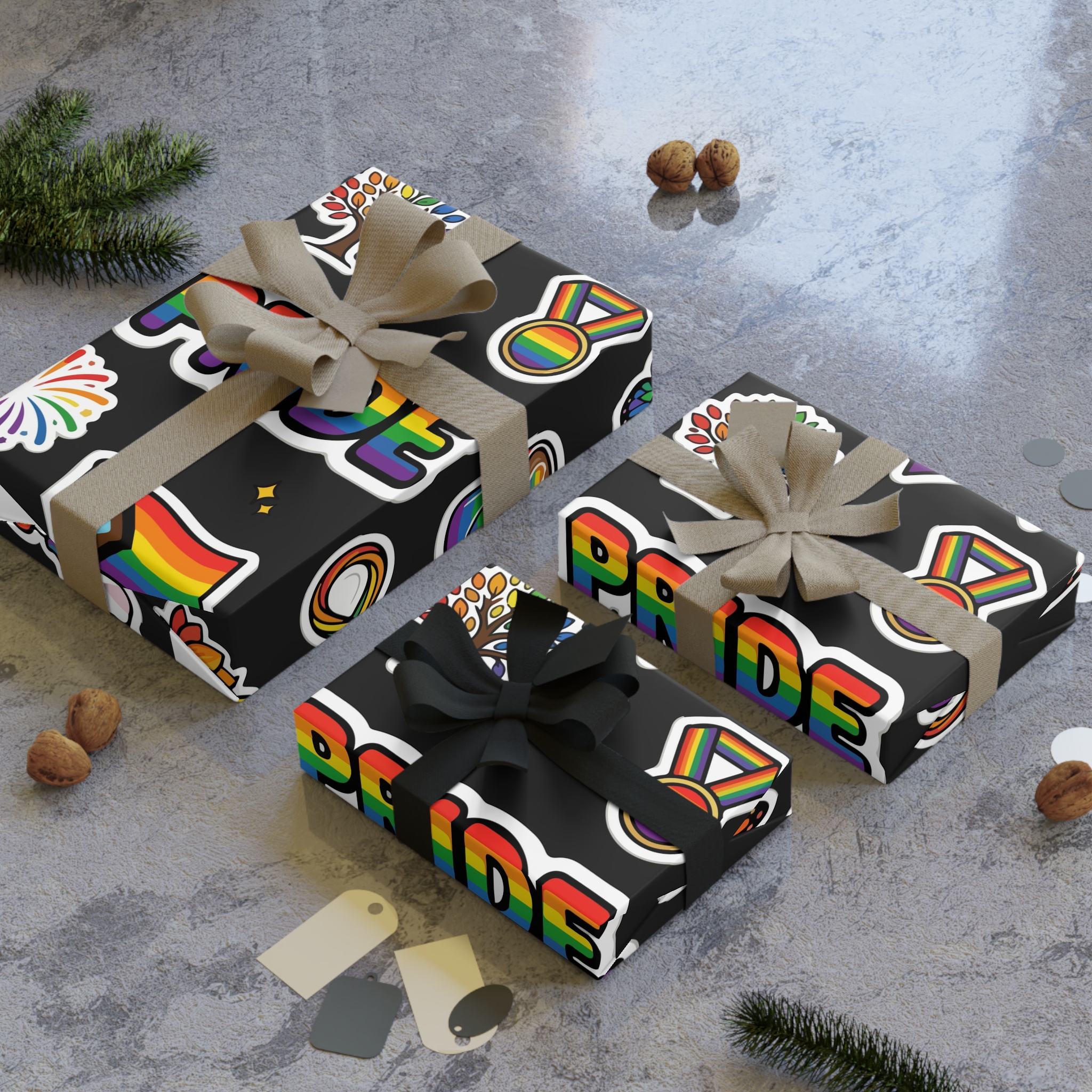 Lesbian Pride Design 20D8BE Gift Wrapping Paper Rolls 1pc - Image 4