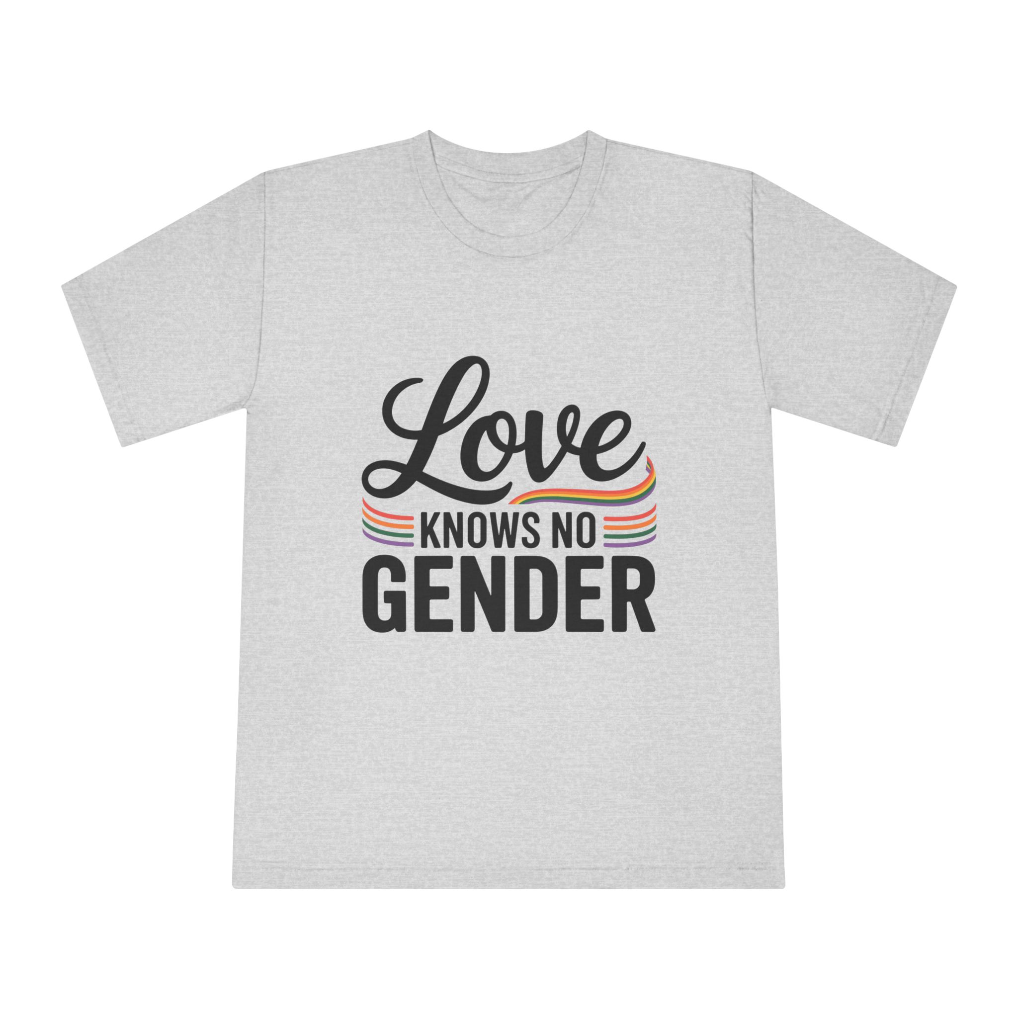 Love Knows No Gender T Shirt Design Isolated White Background 2 - Unisex Classic Crewneck T Shirt - Image 13