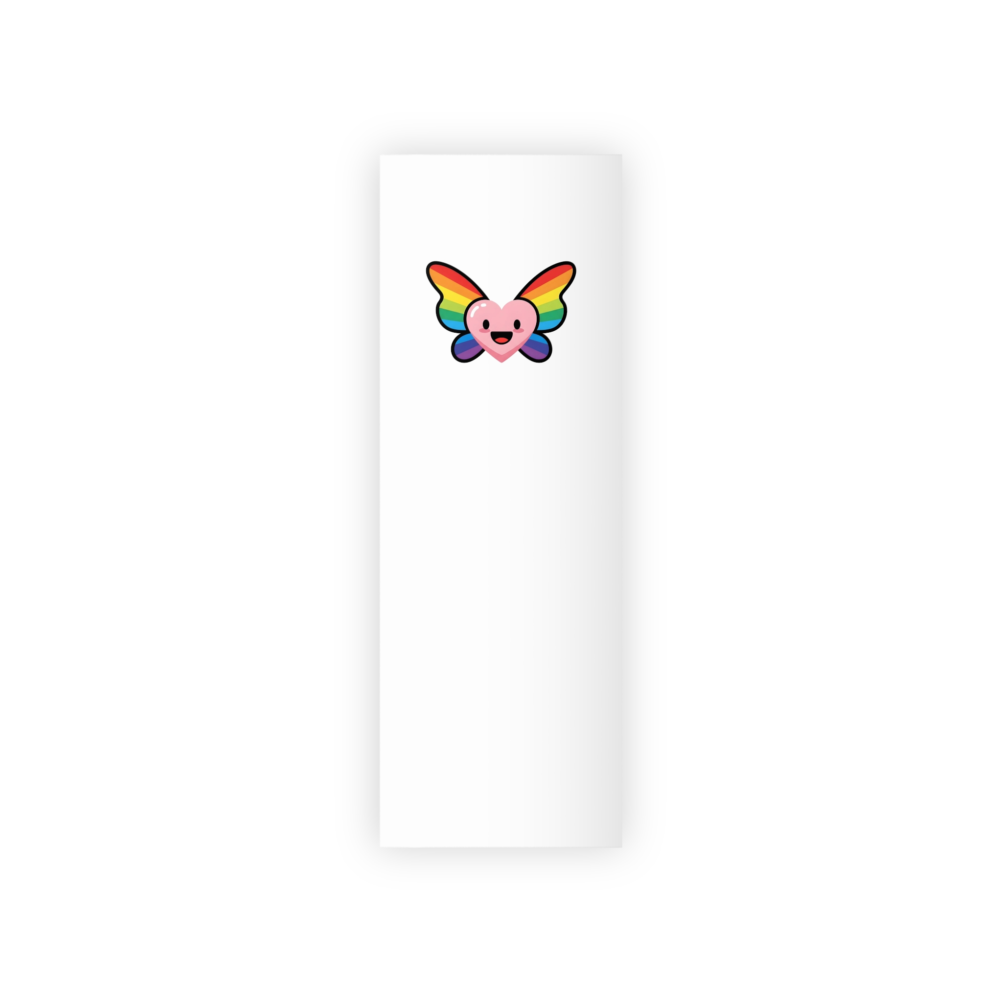 Happy Rainbow Heart Butterfly Gift Wrapping Paper Rolls 1pc - Image 5