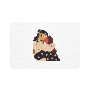 Lesbian Love Couple Kissing Hugging Lgbt Women Embracing Together With Passion Modern Young Homosexual Girlfriends Lgbtq Lovers Valentines Flat Vector Illustration Isolated White Background Pet Food...