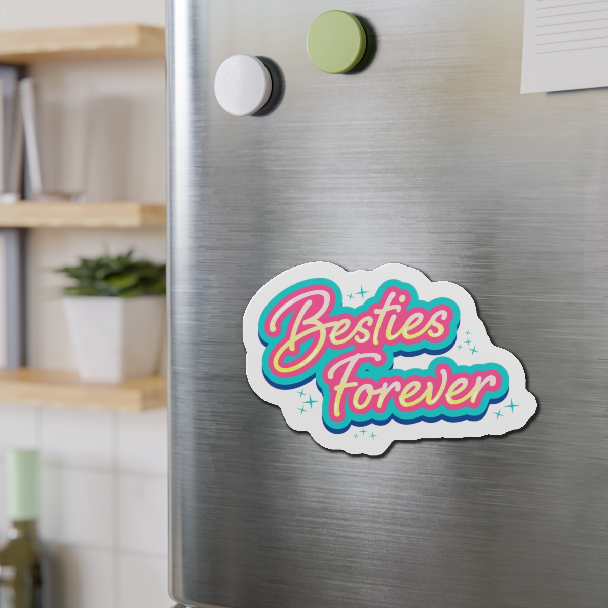 Besties Forever Lettering Logo Die Cut Magnets - Image 15