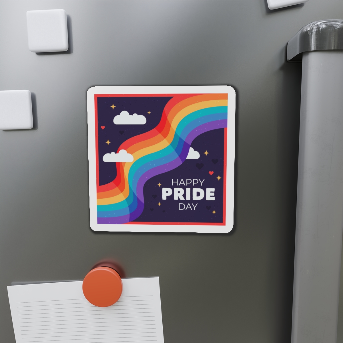 Rainbow Flag Pride Day Die Cut Magnets - Image 11