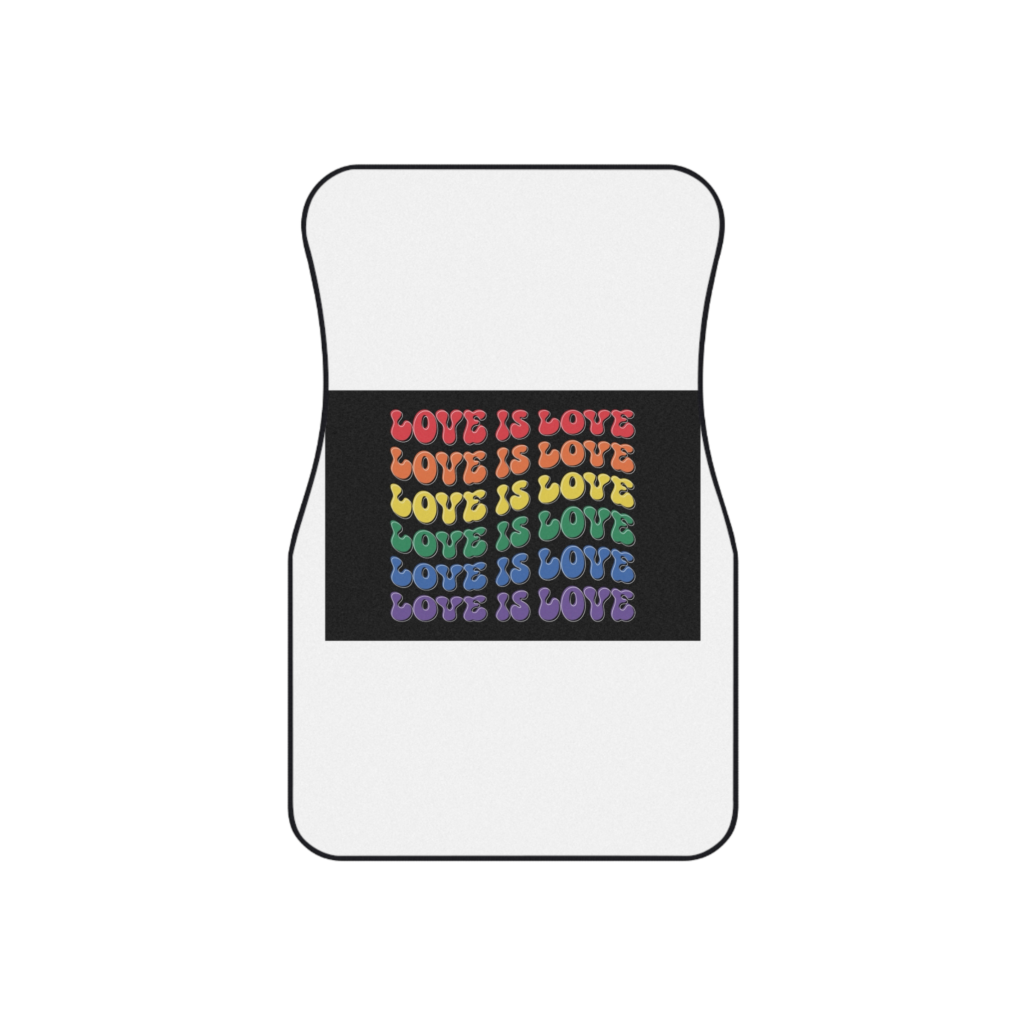 Pride Lgbtq Gay Typography Vector Tshirt Design(8) Car Mats Set Of 4 - Image 2