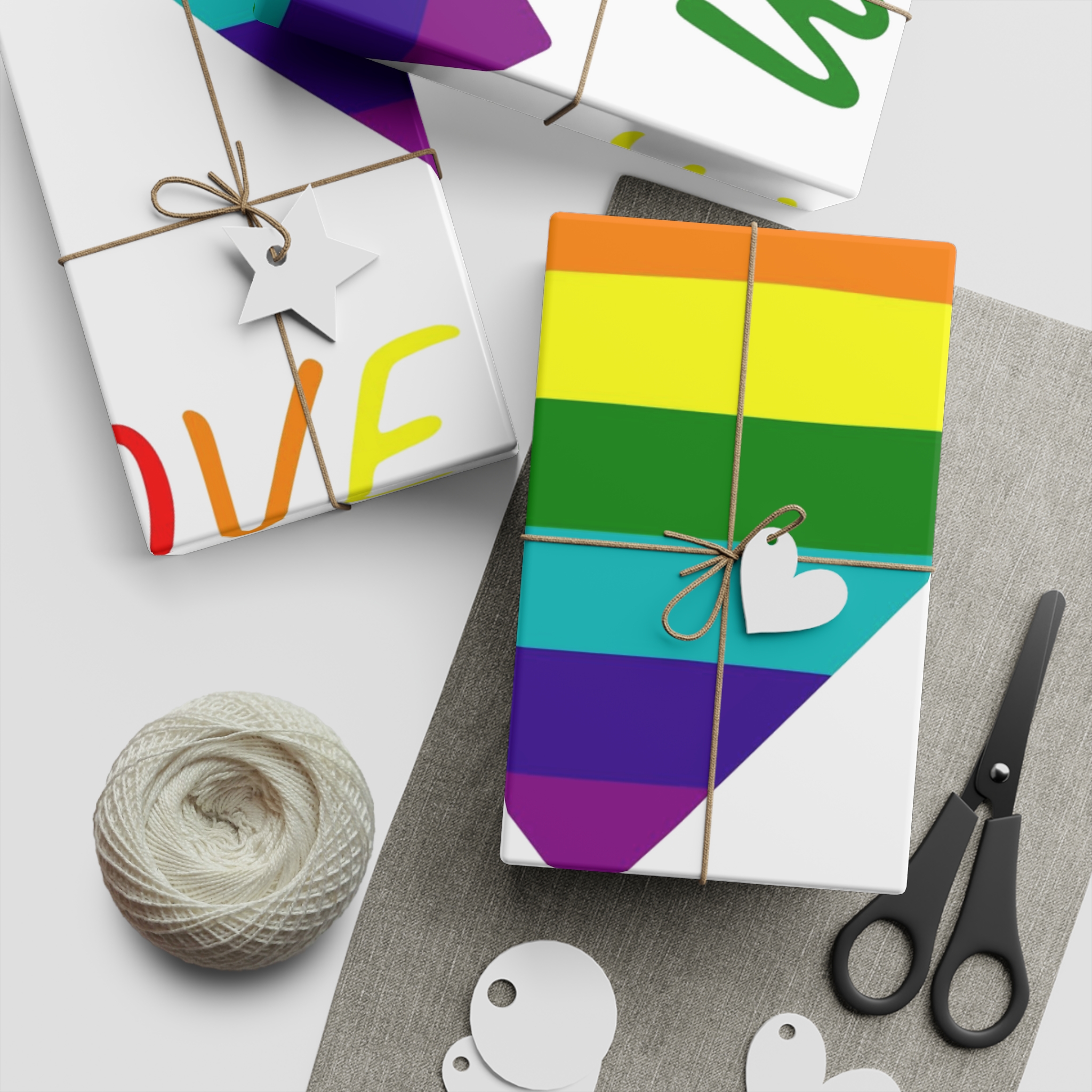 Colorful Heart Shape Genderqueer Pride Flag Happy Pride Day Lgbtqia Community Pride Month Vector Hand Drawn Doodle Posters Stickers Logo Cards Gift Wrapping Paper Sheets 1pc - Image 5