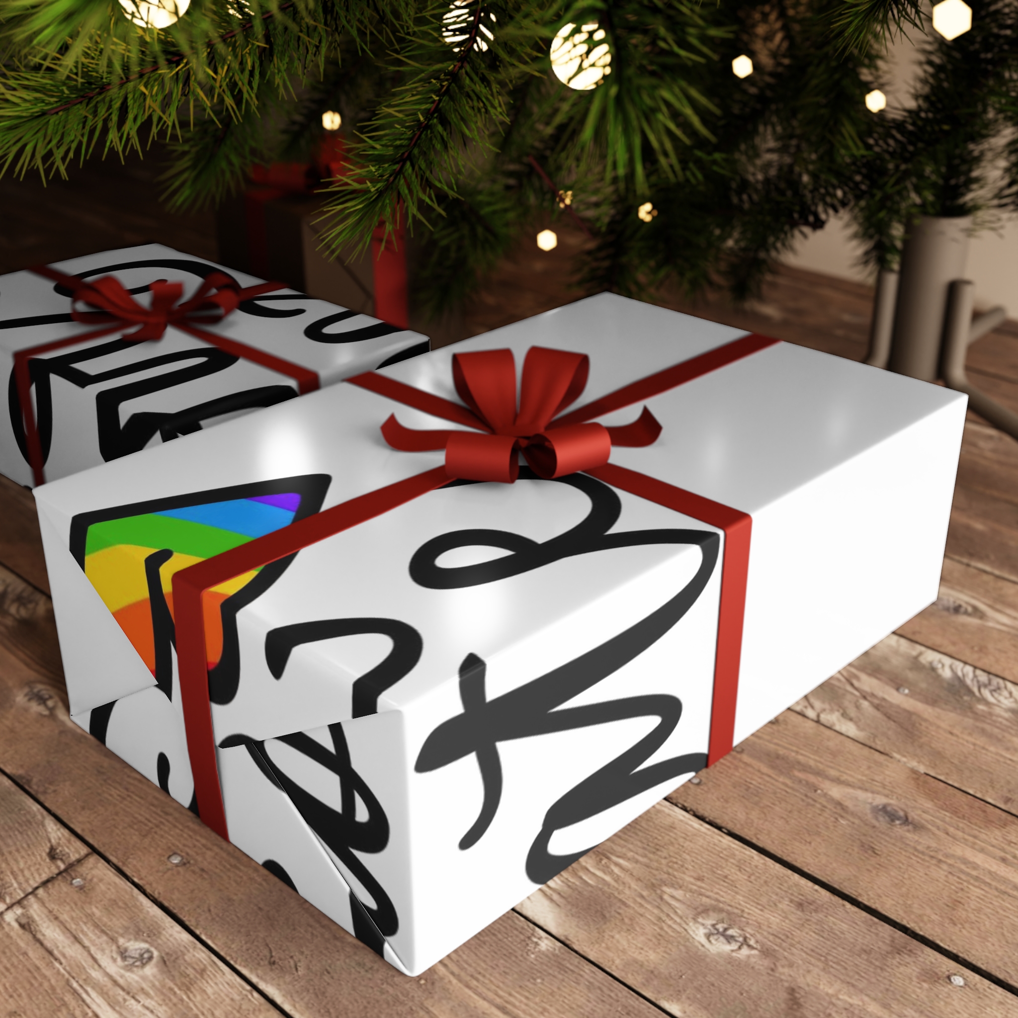 Lgbt Pride Gay Quote Rainbow Flag Heart Lgbtq Vector Quote Isolated White Background Lesbian Bisexual Transgender Concept Spread Love Hate Gift Wrapping Paper Sheets 1pc - Image 6