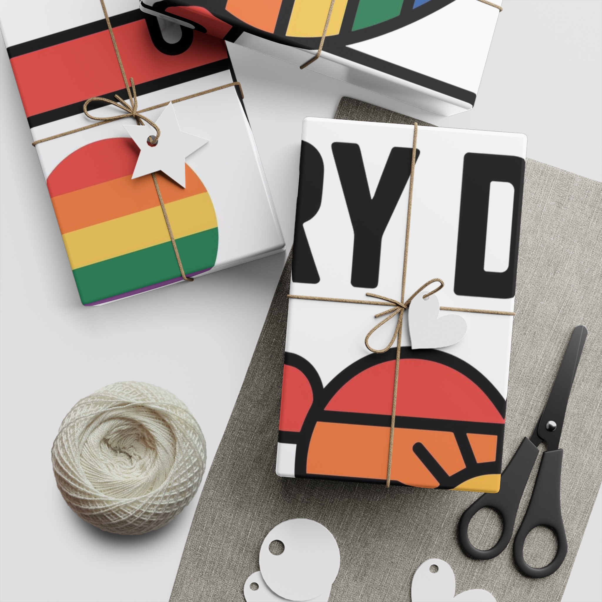 Pride Every Day T Shirt Design Isolated White Background Gift Wrapping Paper Sheets 1pc - Image 5