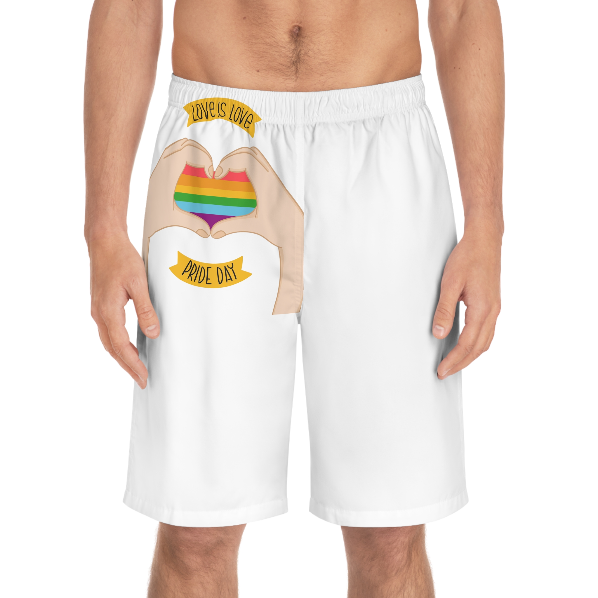 Pride Day Concept(1) Mens Board Shorts Aop - Image 3
