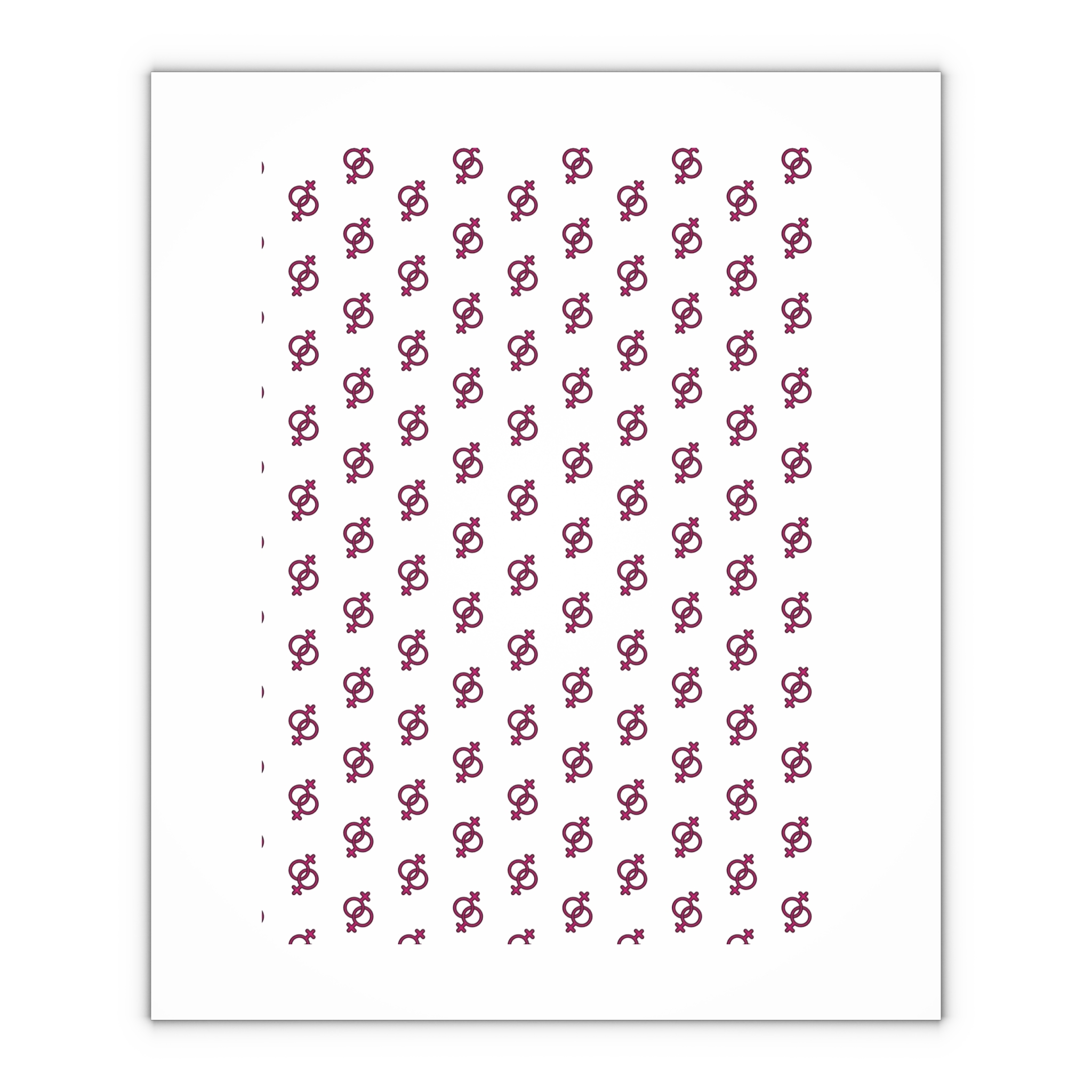 Vactor Seamleass Love Valentines Theme Calendar(1) Gift Wrapping Paper Sheets 1pc - Image 4