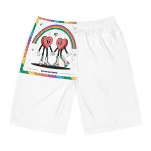 Hand Drawn Illustration Pride Month Celebration(4) Mens Board Shorts Aop