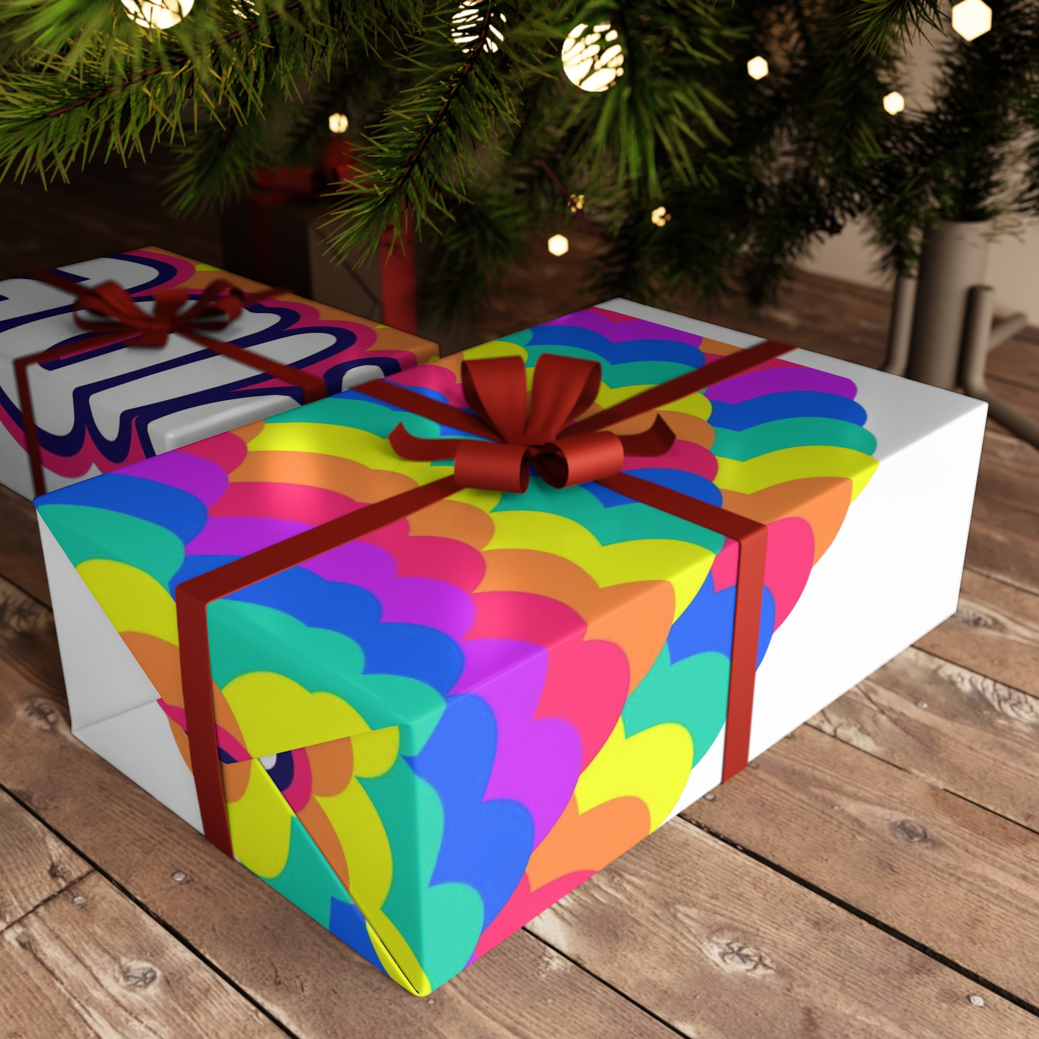 Pride Text Lettering Pride Month Celebration Poster Gift Wrapping Paper Sheets 1pc - Image 6