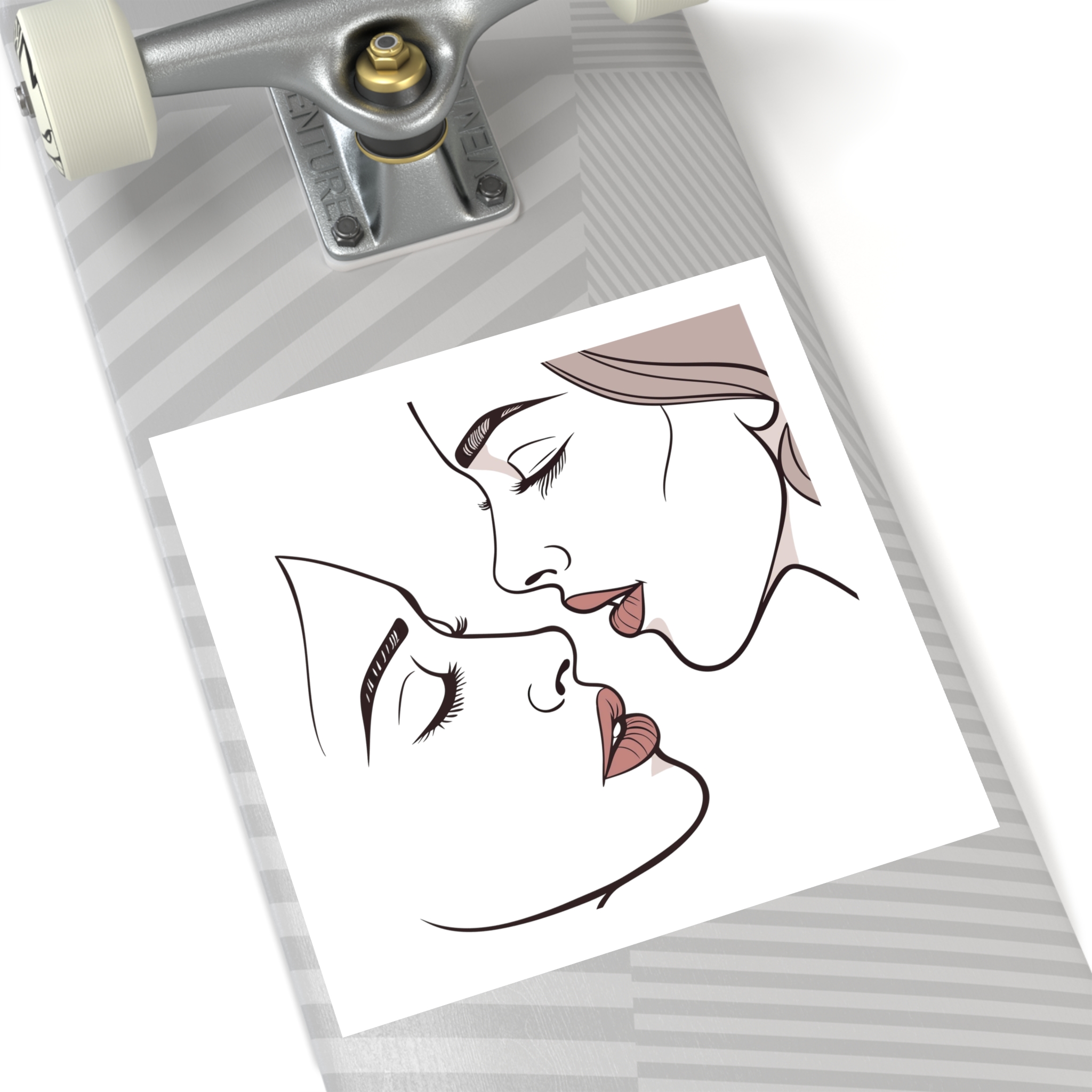 Perfect Lip Set Open Close Smooches (1) Laminate Stickers Square - Image 52