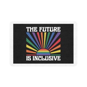 Pride Lgbtq Gay Typography Vector Tshirt Design Pet Food Mat 12x18