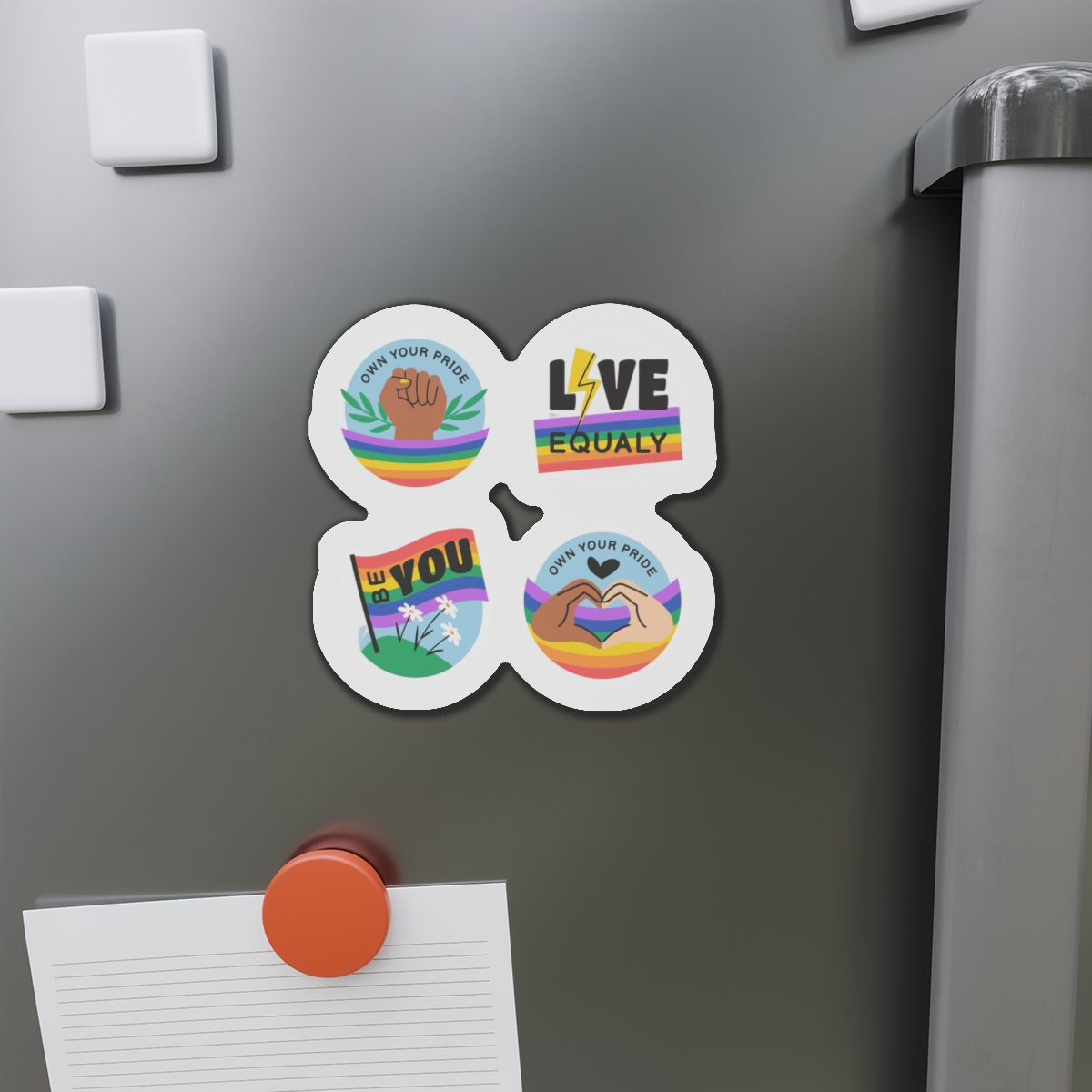 Flat Stickers Collection Lgbtqi Pride Month Celebration(1) Die Cut Magnets - Image 11