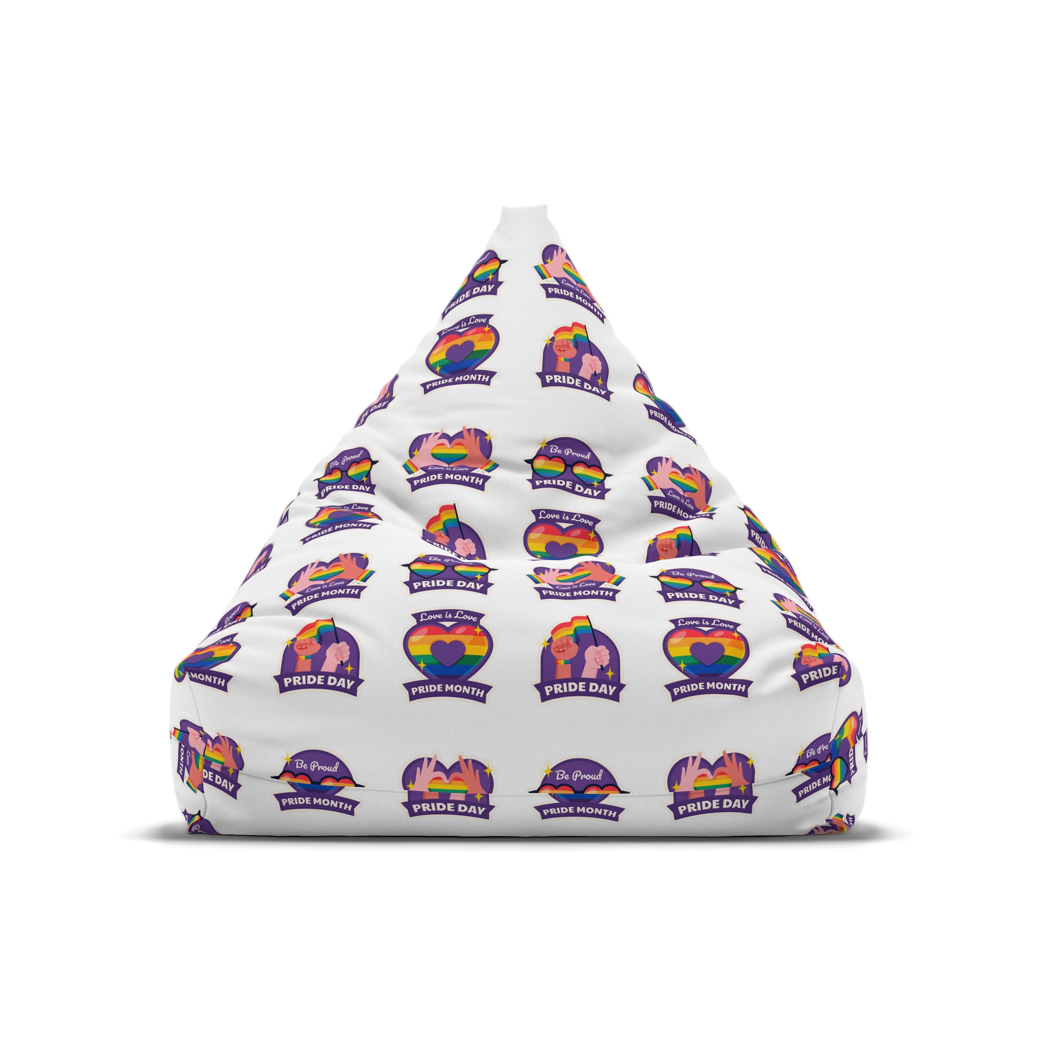 Labels Collection Pride Month Celebration Bean Bag Chair Cover - Image 5