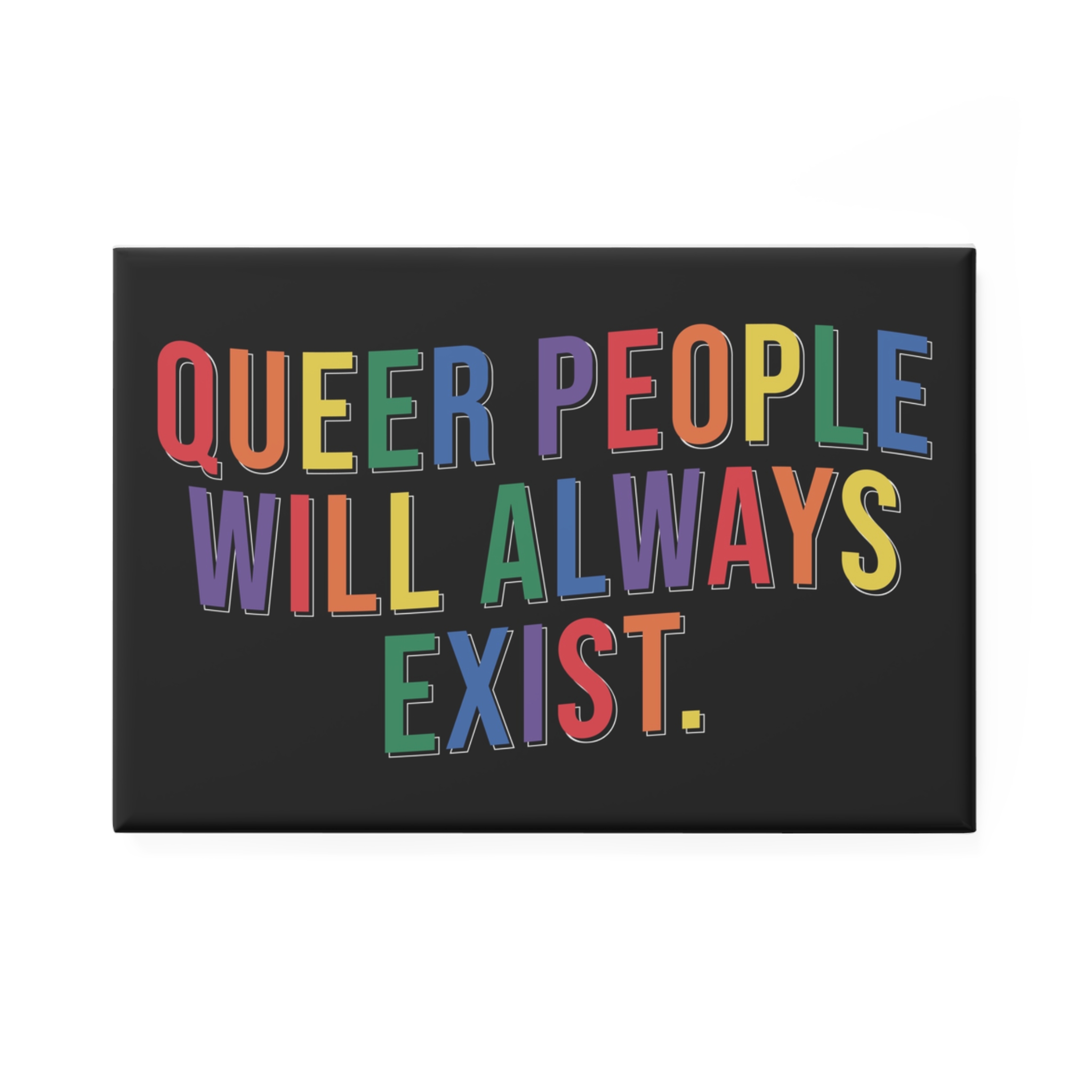 Pride Lgbtq Gay Typography Vector Tshirt Design(12) Button Magnet Rectangle 1 And 10 Pcs - Image 5