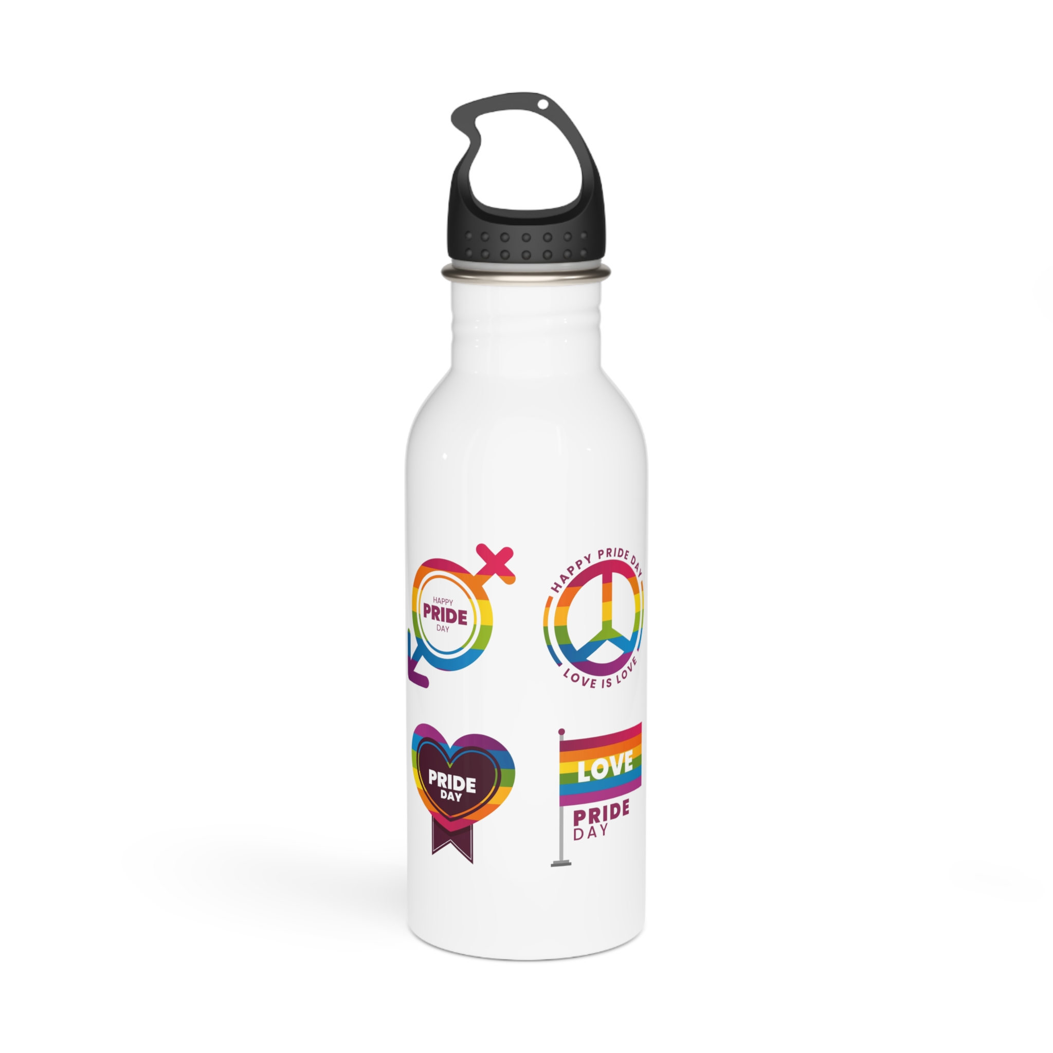 Label Collection With Pride Day Theme (1) Stainless Steel Water Bottle