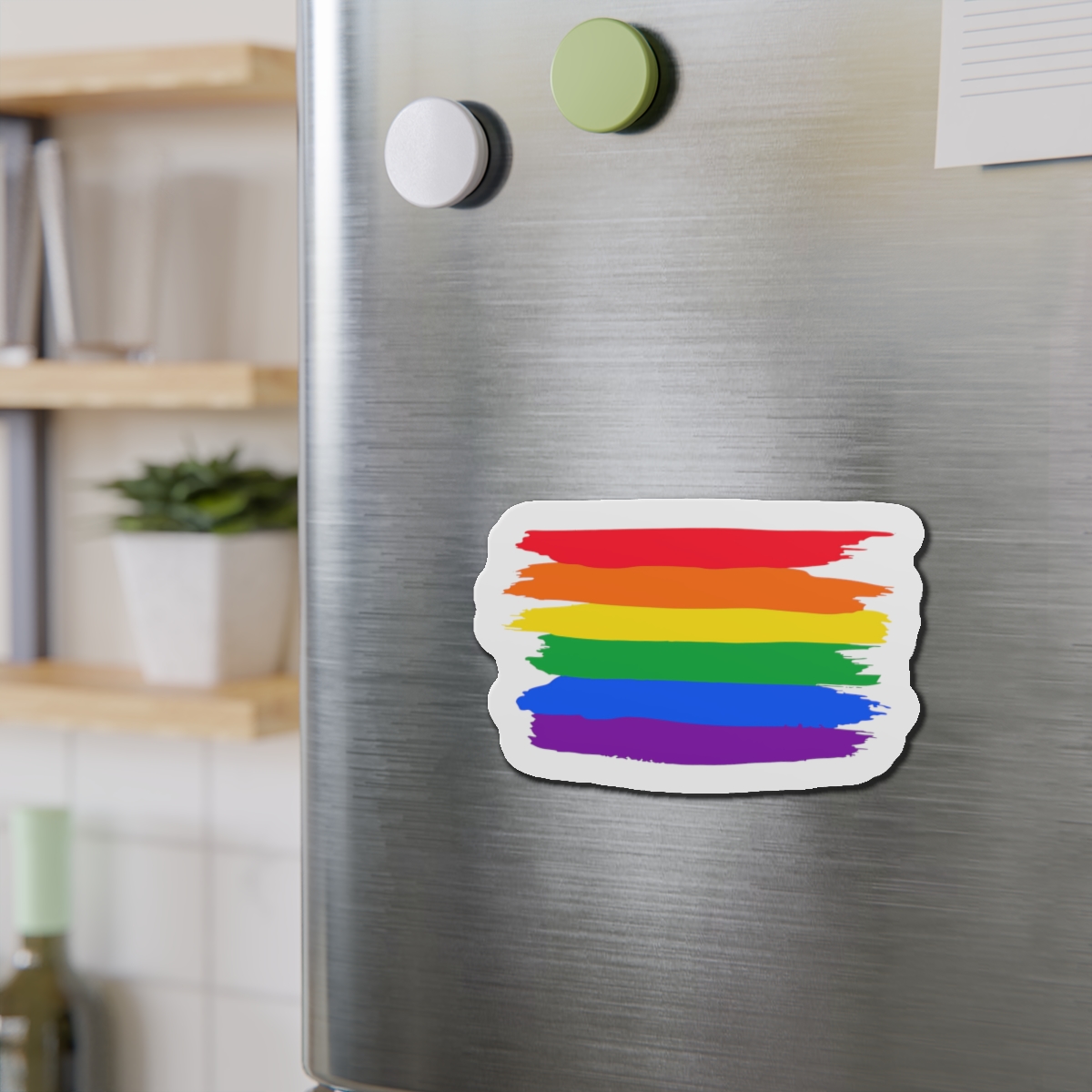 Watercolor Pride Day Flag Die Cut Magnets - Image 15