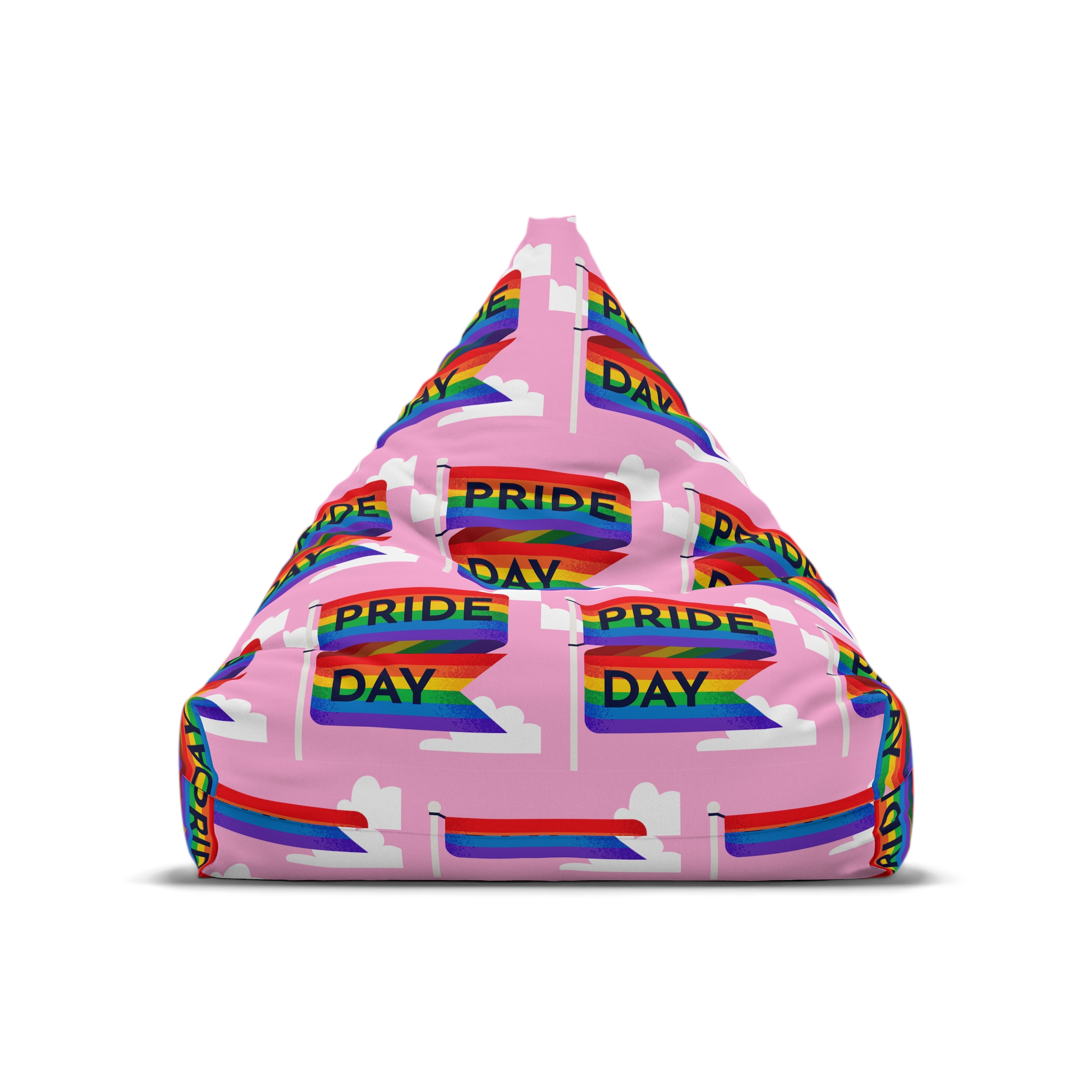 Pride Day Flag Illustration Bean Bag Chair Cover - Image 5
