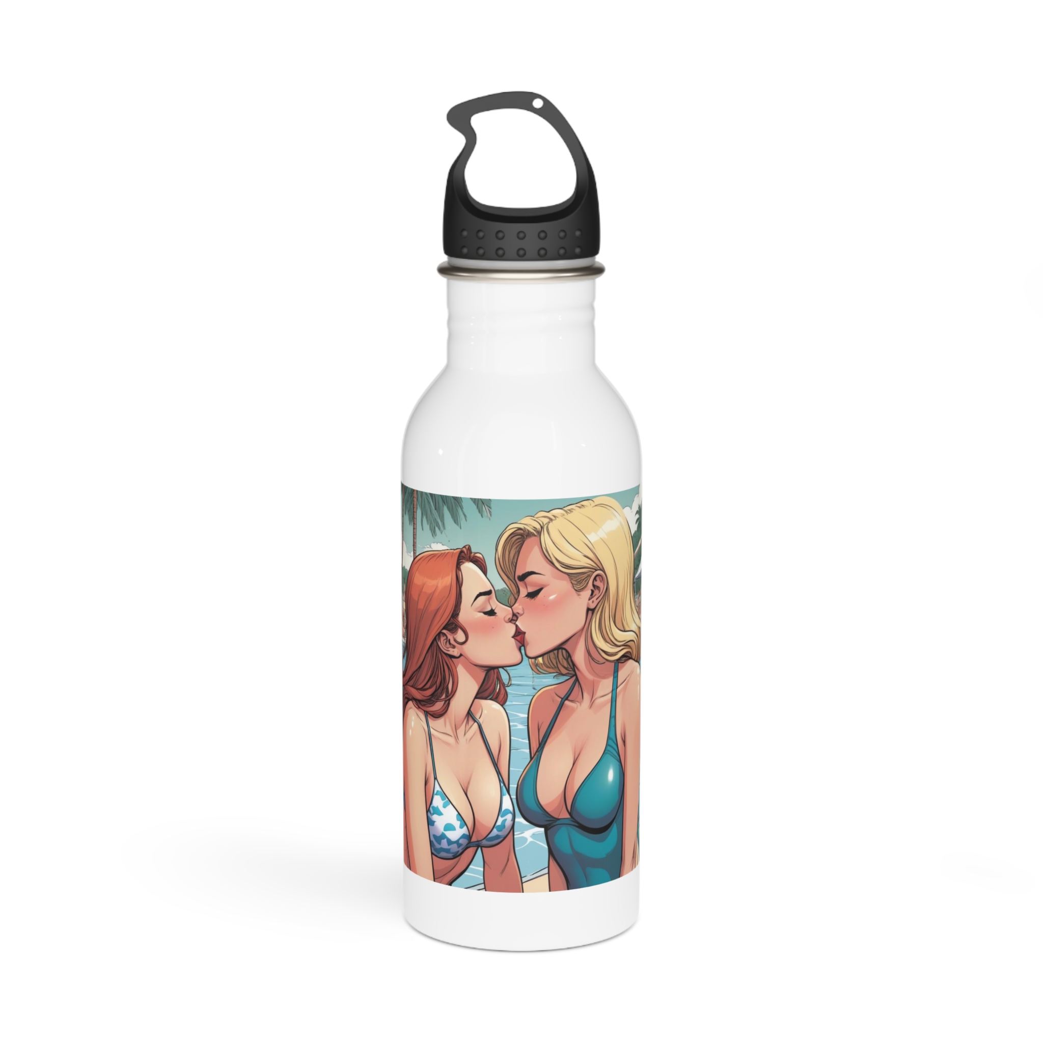 Lesbian Pride Design 4C84D6 Stainless Steel Water Bottle
