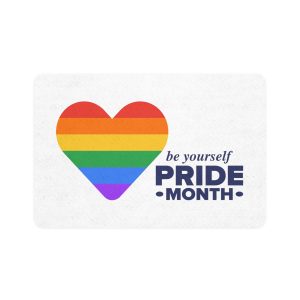 Lgbt Pride Month June Lgbt Flag Rainbow Flag Love Concept Vector Illustration Poster Pet Food Mat 12x18