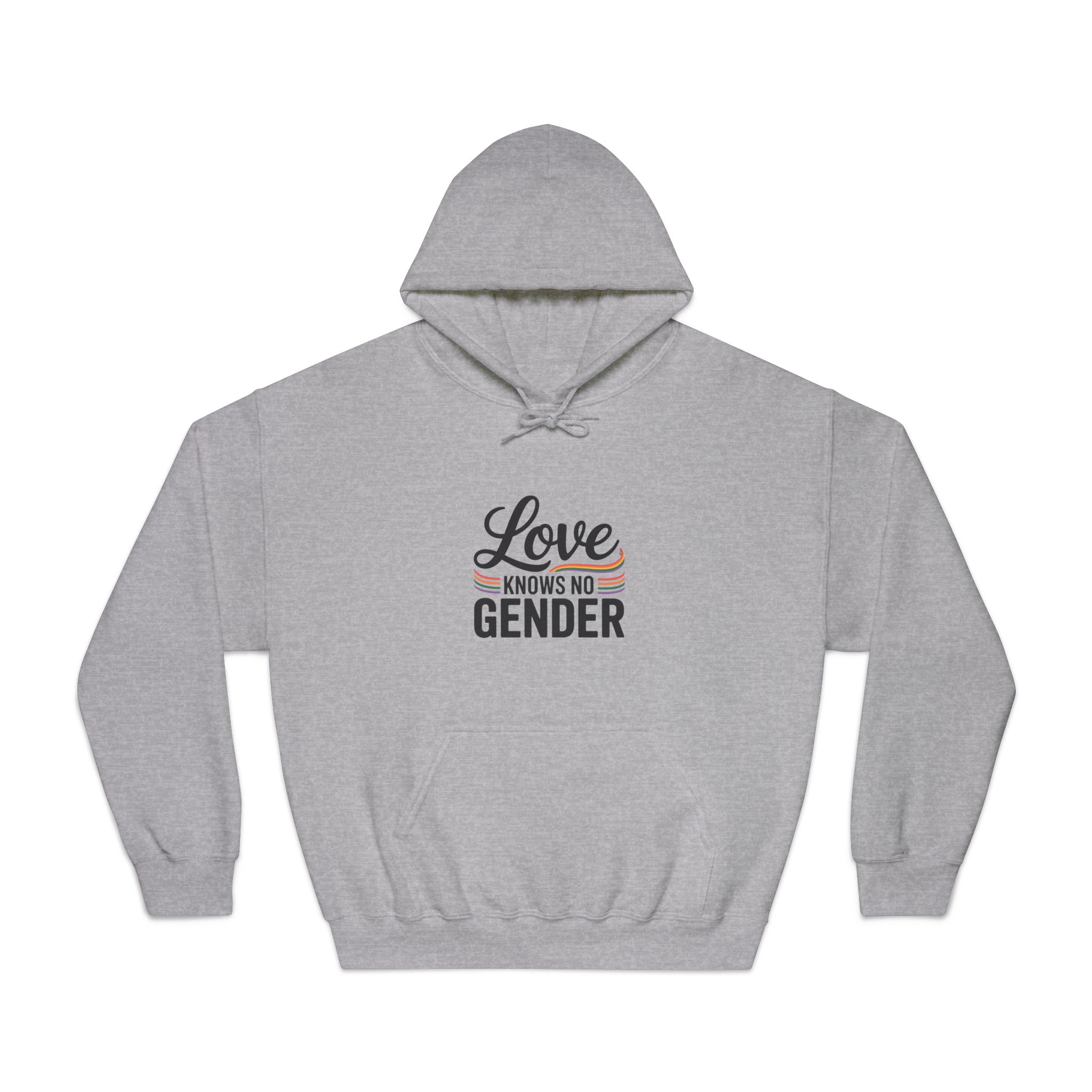 Love Knows No Gender T Shirt Design Isolated White Background 2 Unisex Dryblend Hooded Sweatshirt - Image 13