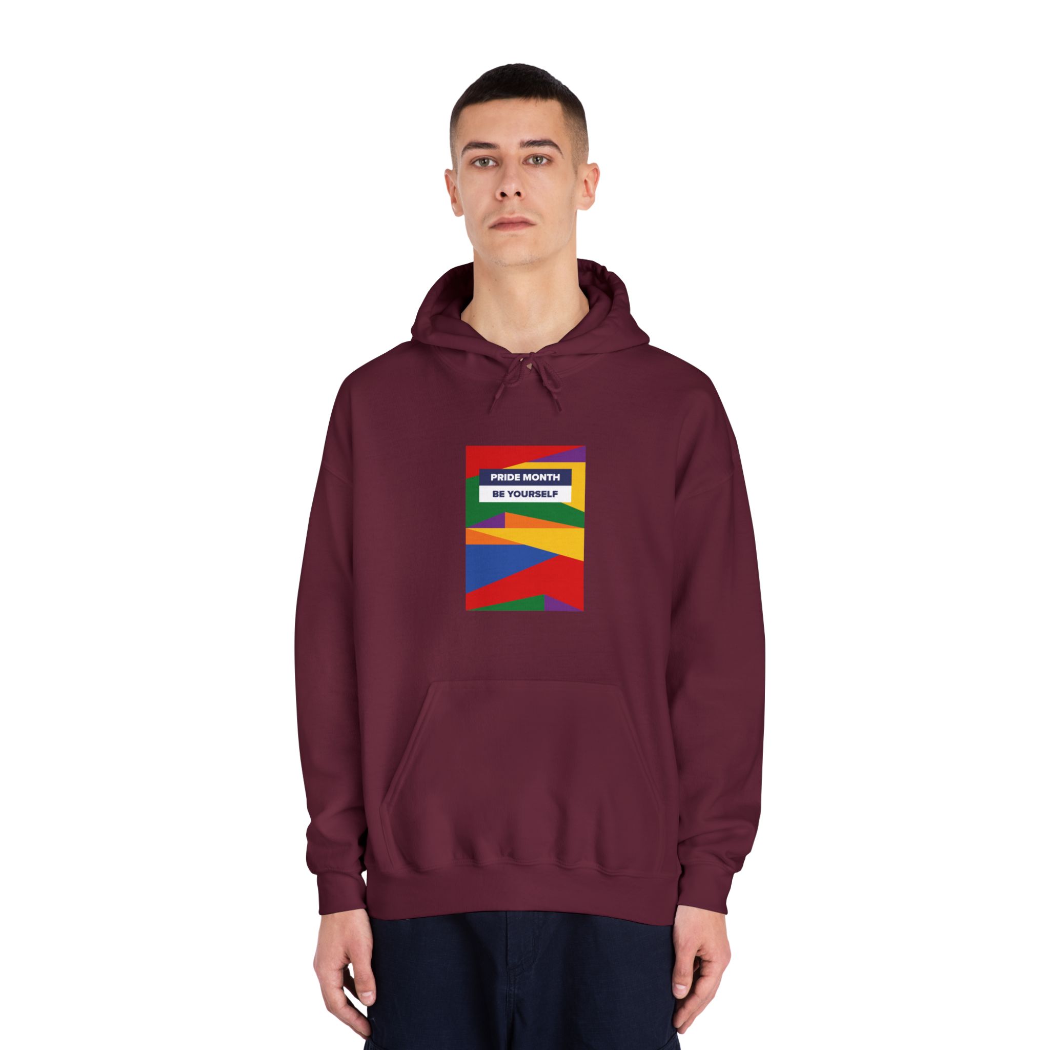 Lgbt Pride Month June Lesbian Gay Bisexual Transgender Lgbtq Flag Rainbow Vector(2) Unisex Dryblend Hooded Sweatshirt - Image 19