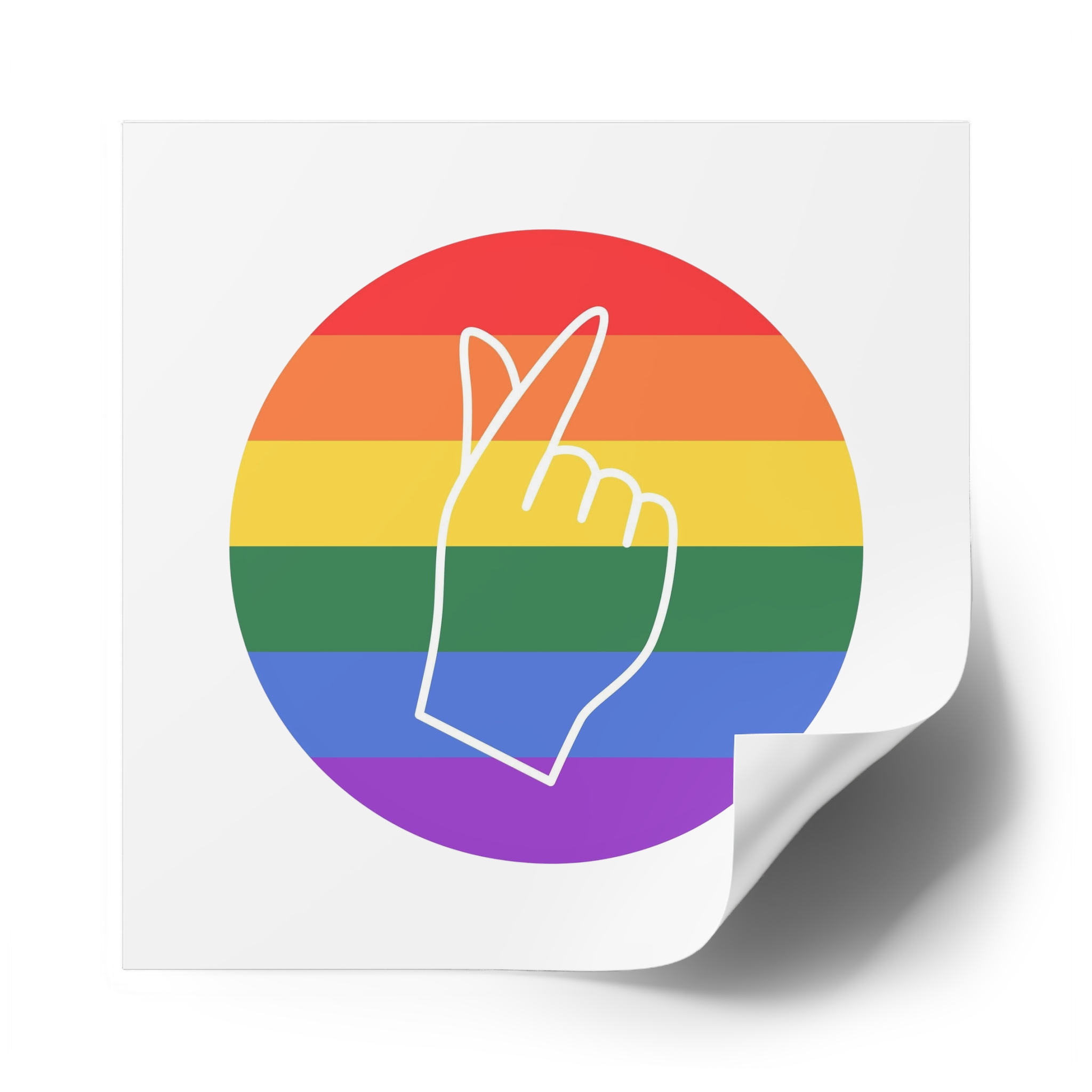Lgbtq Diversity Rainbow Pride Concept Vector Isolated Illustration Laminate Stickers Square - Image 50