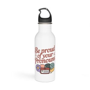 Be Gay Crime T Shirt Design Isolated White Background3 Stainless Steel Water Bottle