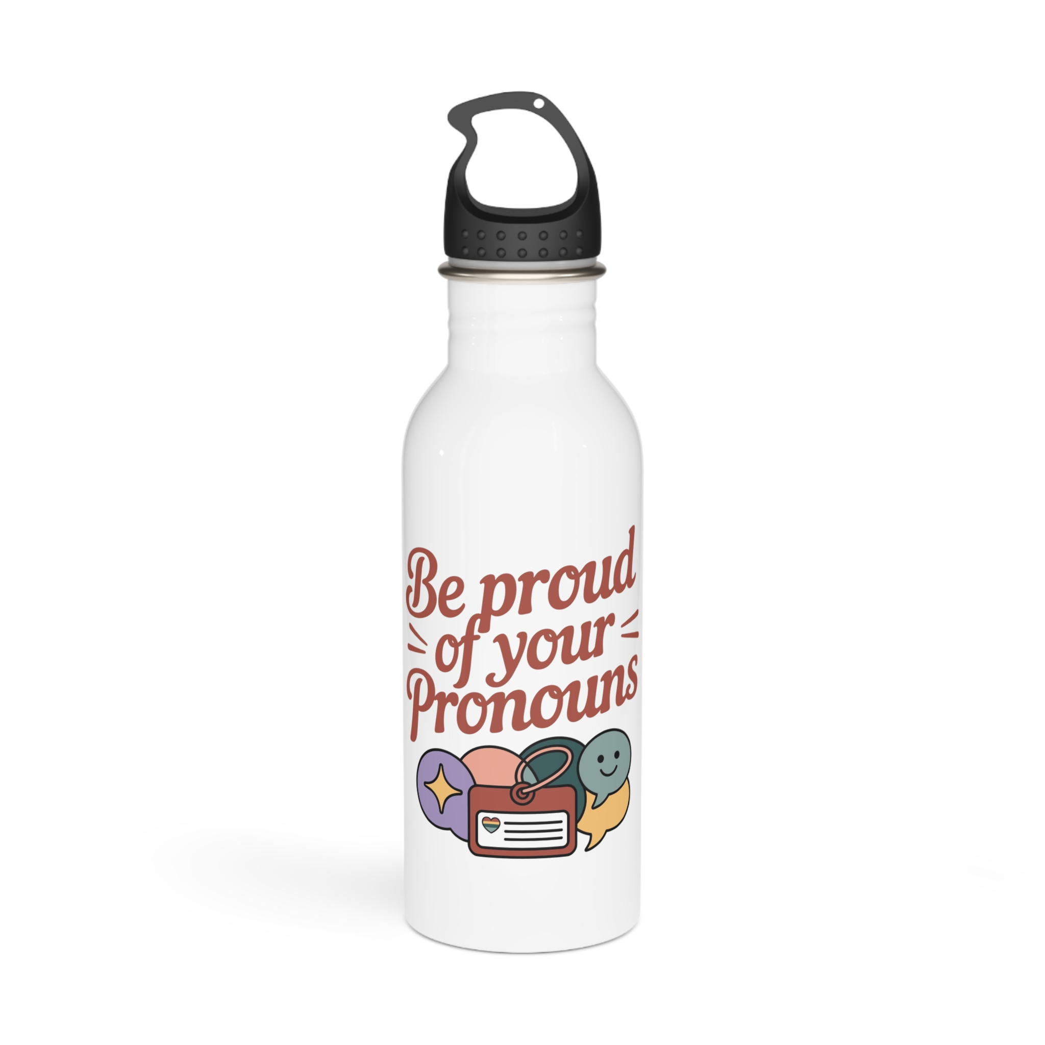 Be Gay Crime T Shirt Design Isolated White Background3 Stainless Steel Water Bottle