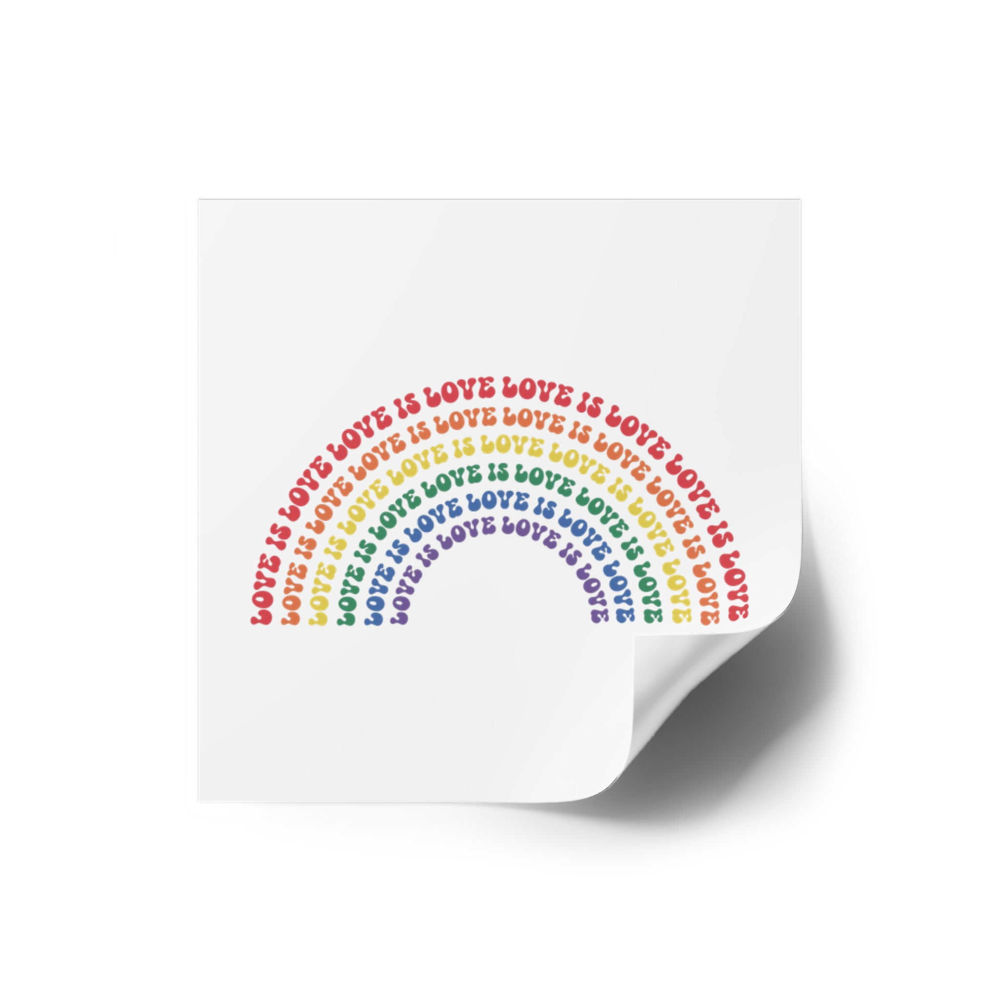 Pride Lgbtq Gay Typography Vector Tshirt Design(1) Laminate Stickers Square - Image 10