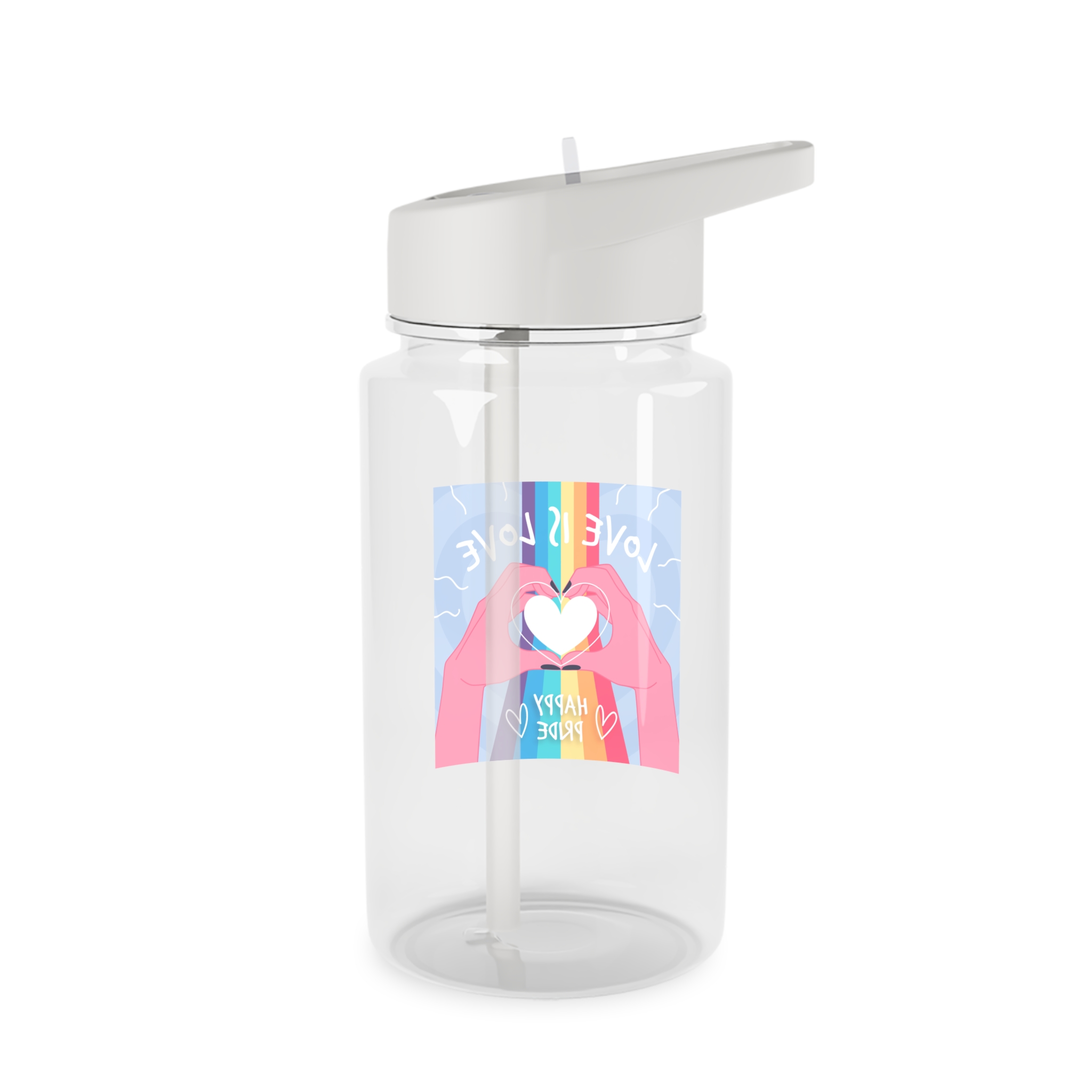 Pride Day Celebration Design Tritan Water Bottle - Image 2