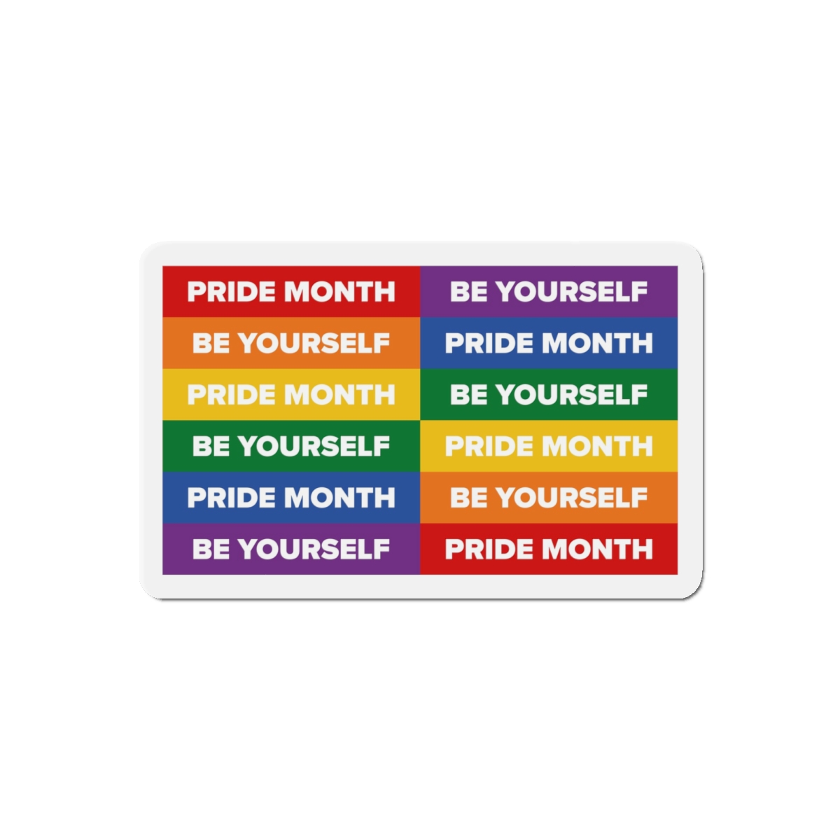 Lesbian Pride Design 33F9F4 Die Cut Magnets - Image 7
