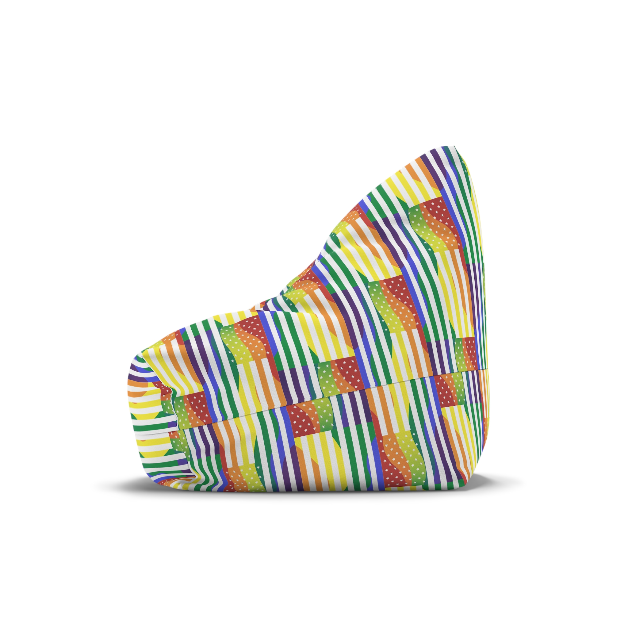 Pride Month America Concept Us Pride Month Flag Bean Bag Chair Cover - Image 4