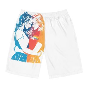 Lesbian Pride Parade Banner Mens Board Shorts Aop