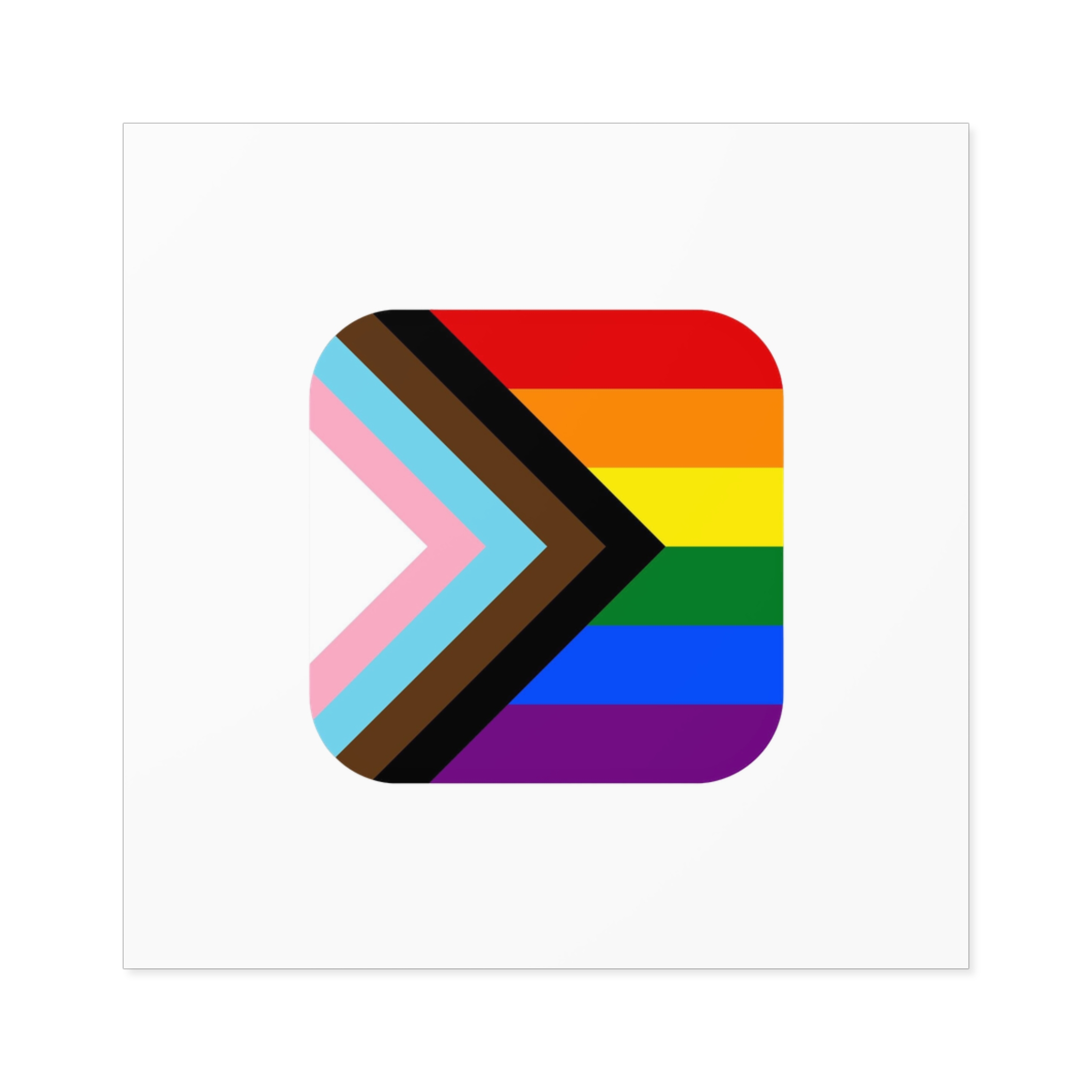 New Pride Flag Lgbtq Vector Illustartion Laminate Stickers Square - Image 69