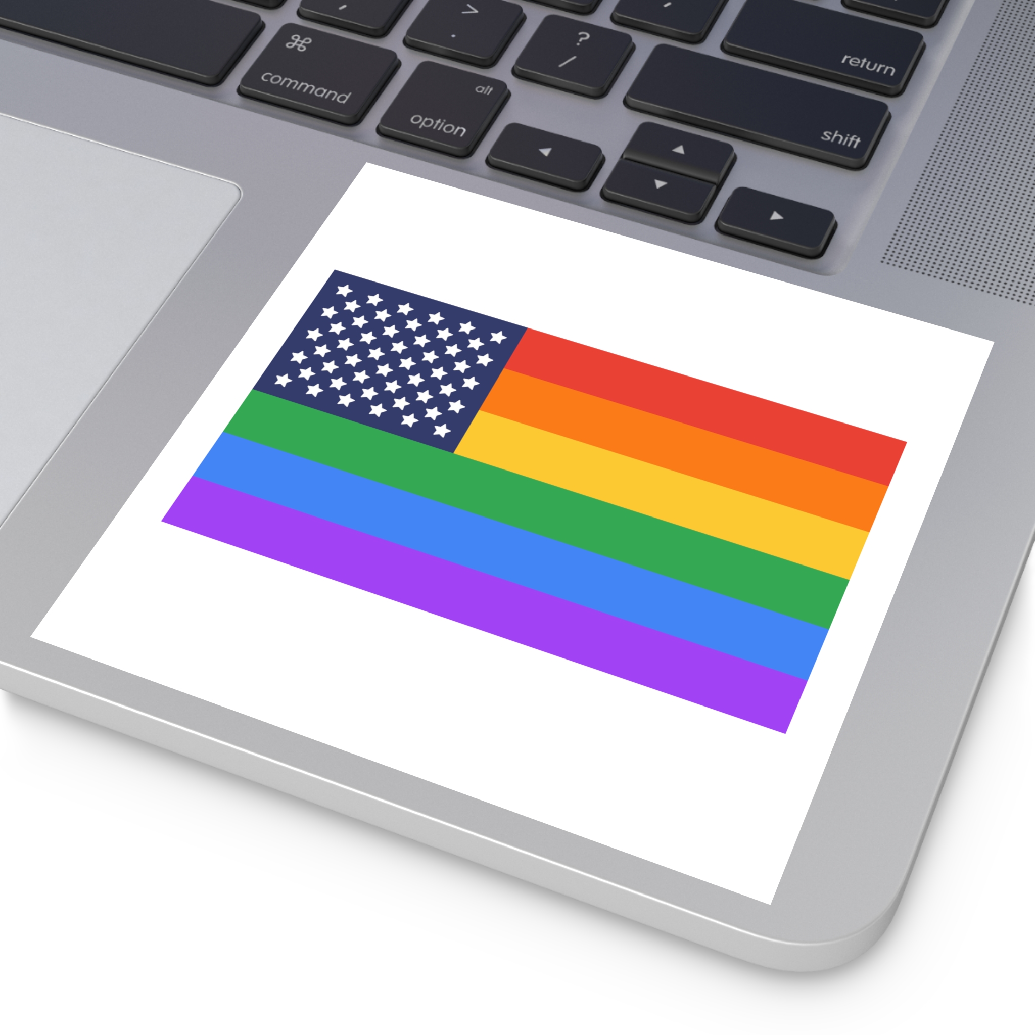 Lgbt Pride Month June Lesbian Gay Bisexual Transgender Lgbtq Flag Rainbow Vector (1) Laminate Stickers Square - Image 43
