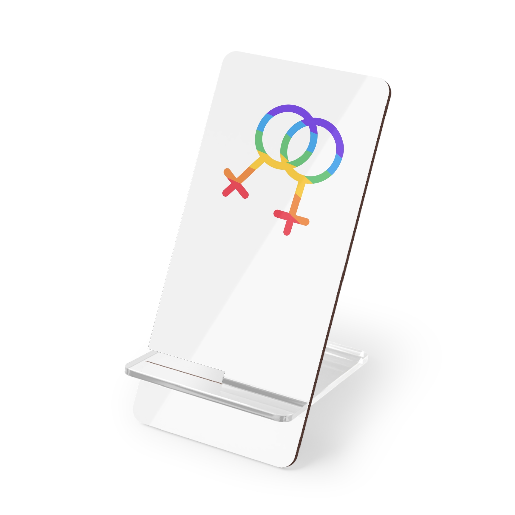 Gay Symbol Lgbtq Pride Colors Vector Illustration Mobile Display Stand For Smartphones
