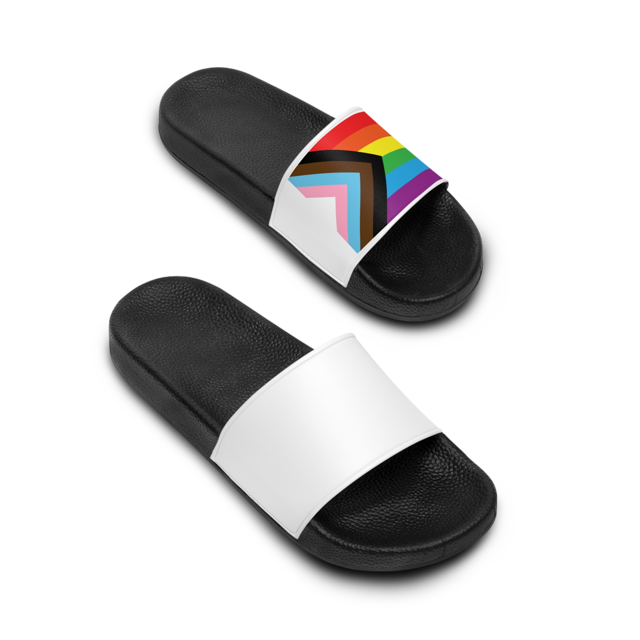 Lgbt Flag New Mens Slide Sandals - Image 4
