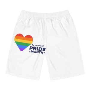 Lgbt Pride Month June Lgbt Flag Rainbow Flag Love Concept Vector Illustration Poster Mens Board Shorts Aop