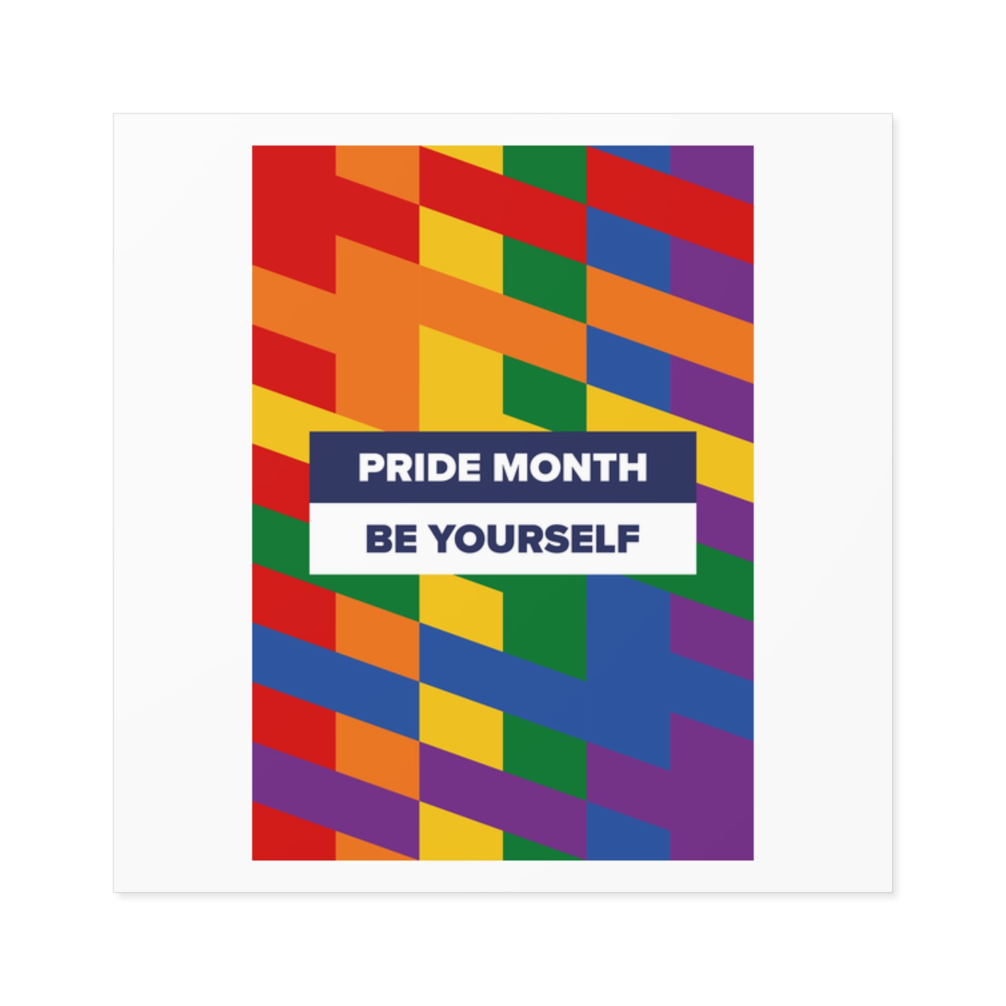 Lgbt Pride Month June Lesbian Gay Bisexual Transgender Lgbtq Flag Rainbow Vector(1)3 Laminate Stickers Square