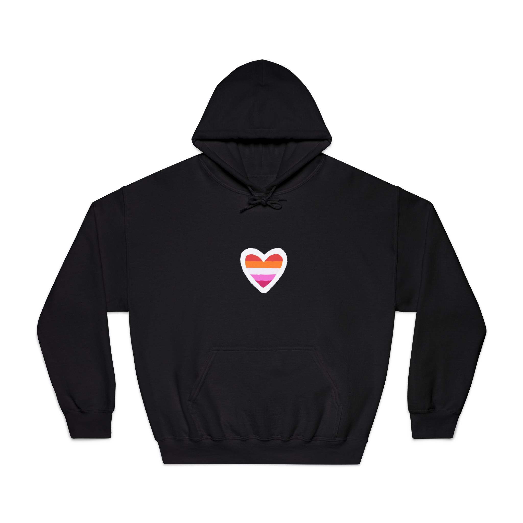 Lgbt Sticker Lgbtq Rainbow Lesbian Flag Heart Shape Acceptance Sexual Orientation Self Determination Homosexual Love Symbol Pride Month Flat Hand Drawn Isolated Vector Illustration Unisex Dryblend... - Image 9