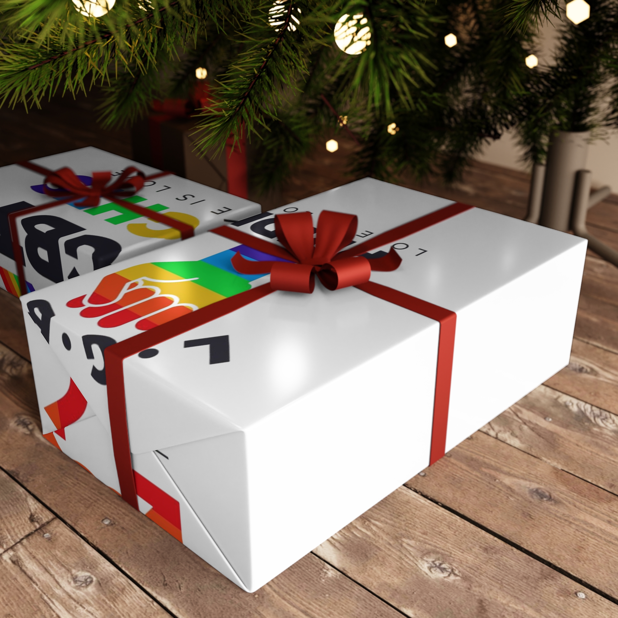 Pride Day Badges Collection Gift Wrapping Paper Sheets 1pc - Image 6