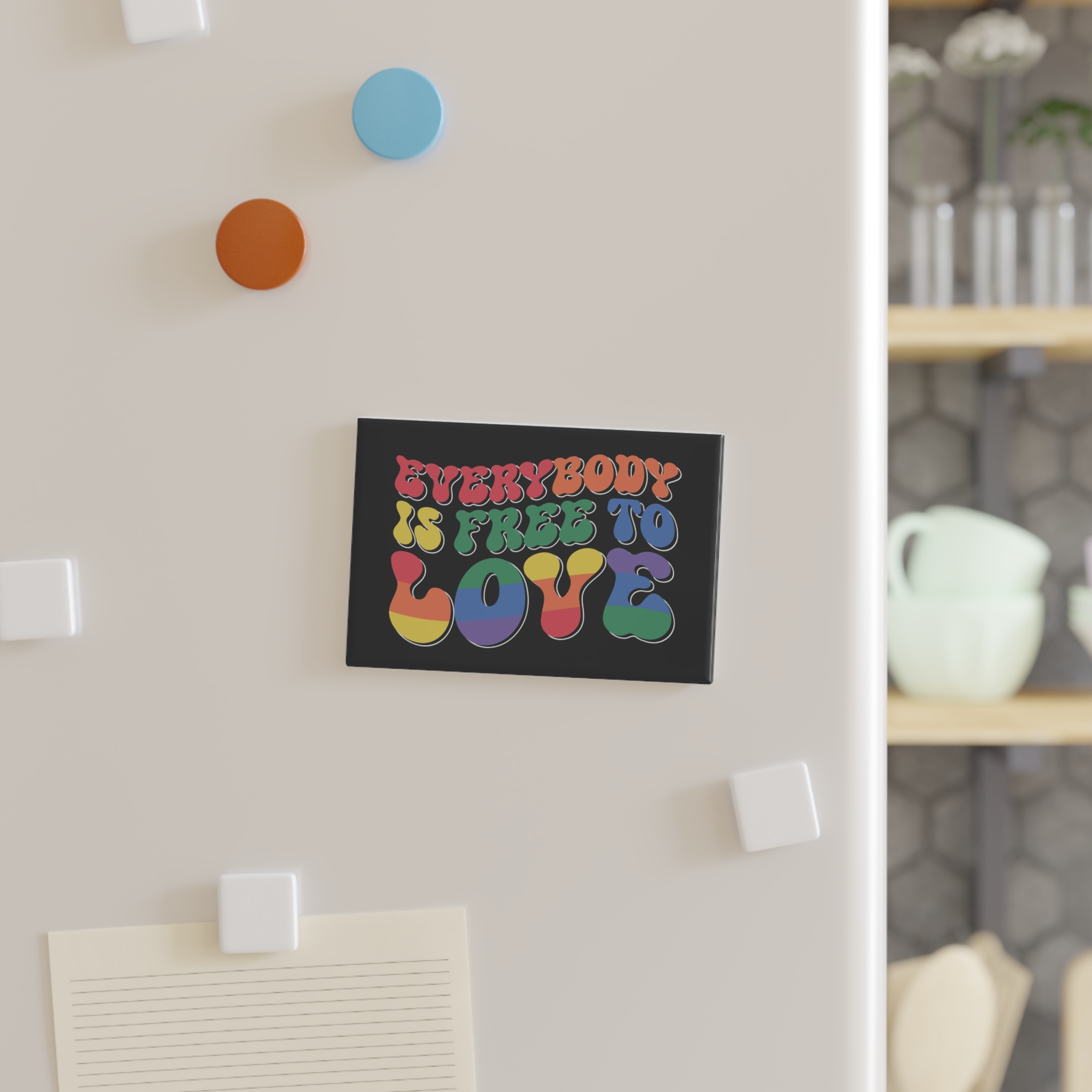 Pride Lgbt Gay Retro Tshirt Design Button Magnet Rectangle 1 And 10 Pcs - Image 7