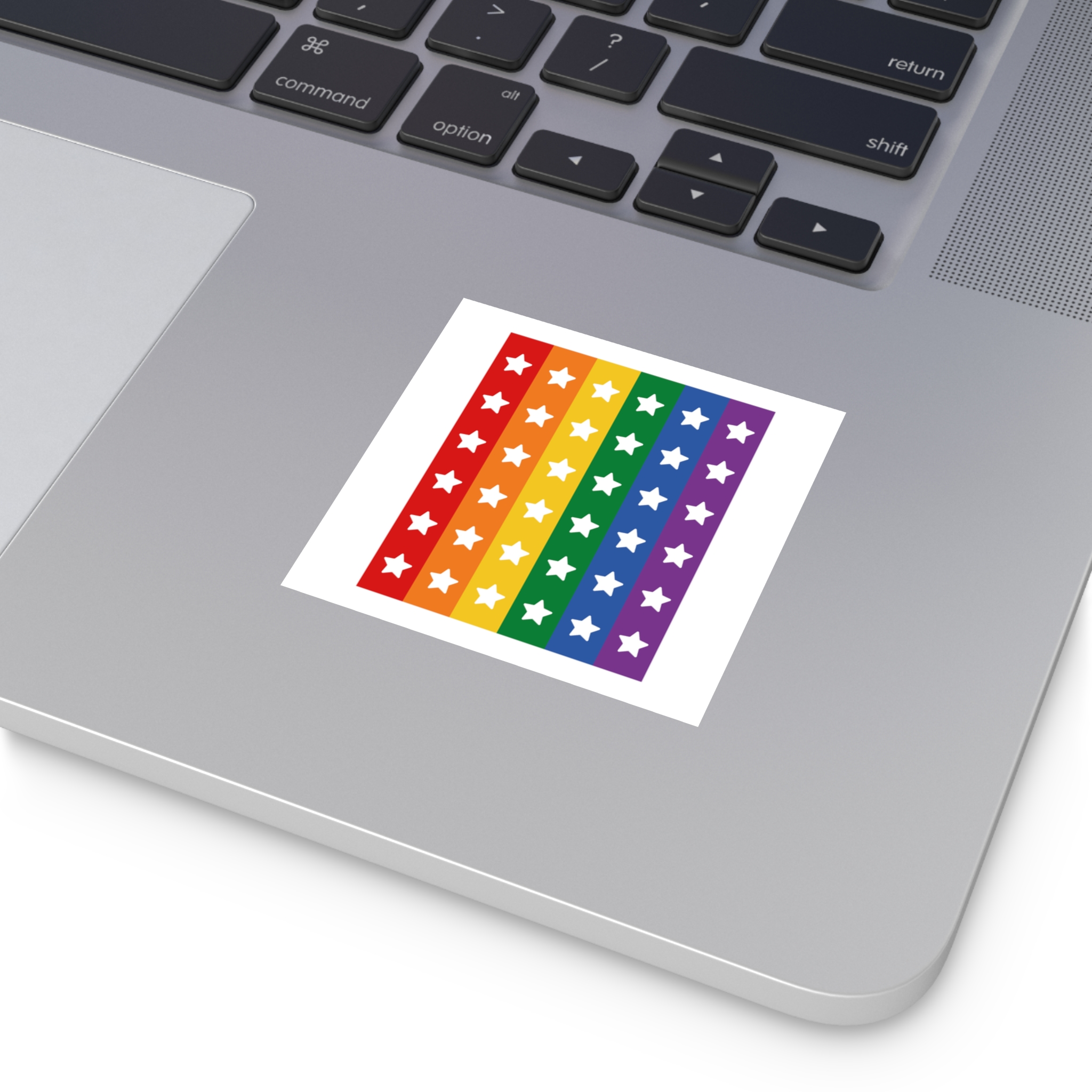 Lgbt Pride Month June Lesbian Gay Bisexual Transgender Lgbtq Flag Rainbow Vector(3) (1) Laminate Stickers Square - Image 15