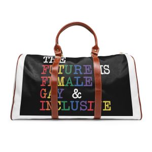 Colorful Text That Says Future Women Is Breastfeeding Waterproof Travel Bag