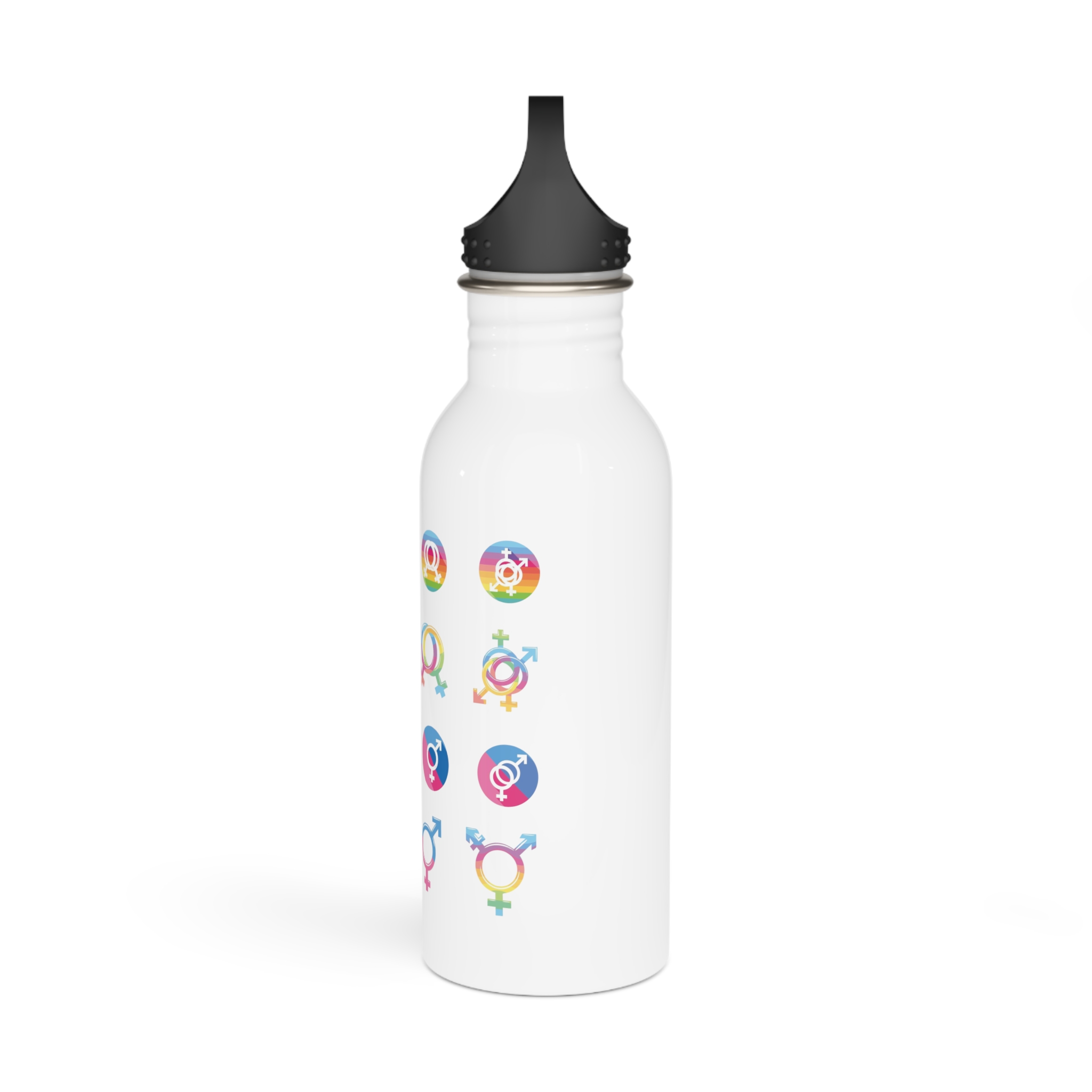 Gender Sexuality Identity Symbols Collection Stainless Steel Water Bottle - Image 4