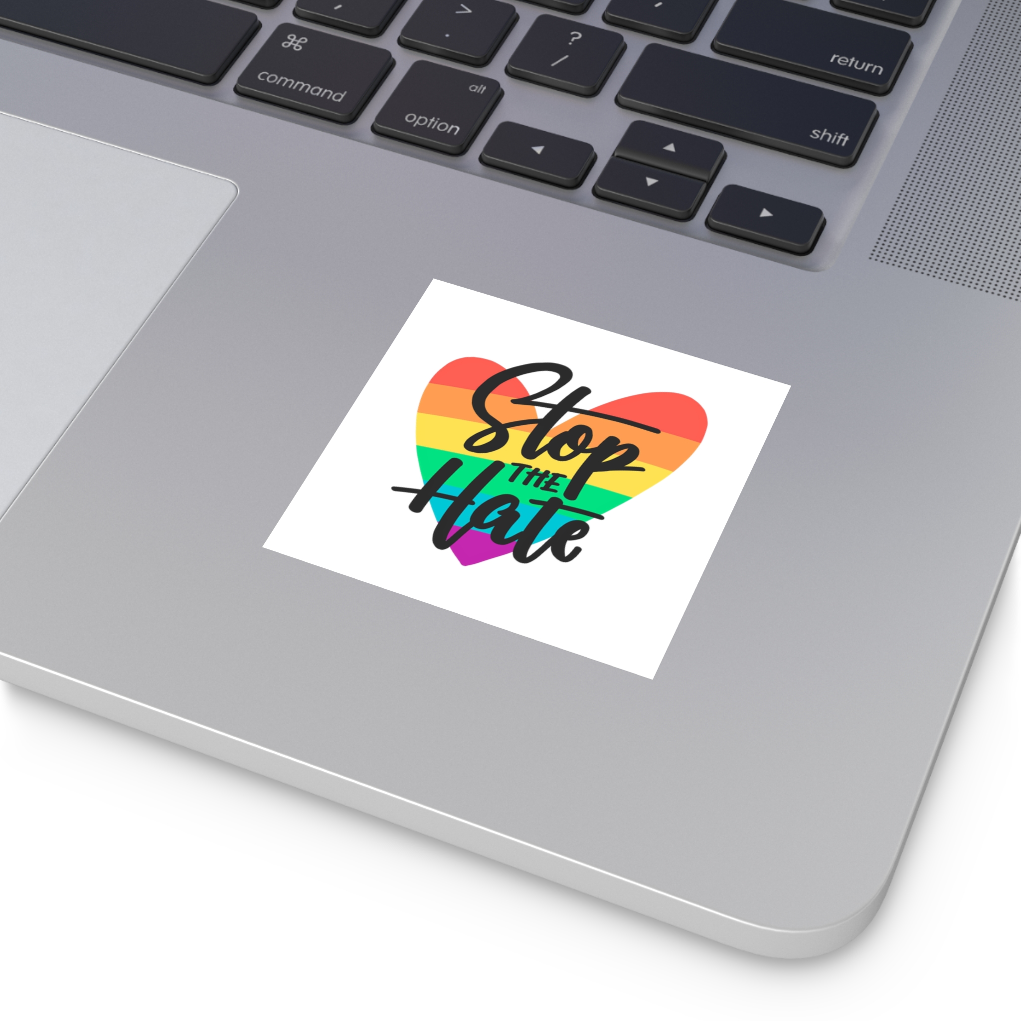 Pride Day Lettering Concept(1) Laminate Stickers Square - Image 11