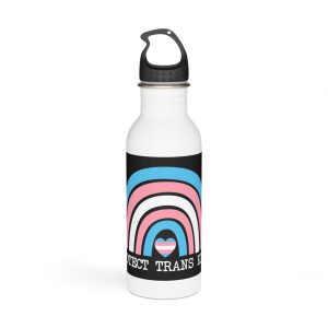 Poster That Says Protection Boys Their Kids Stainless Steel Water Bottle
