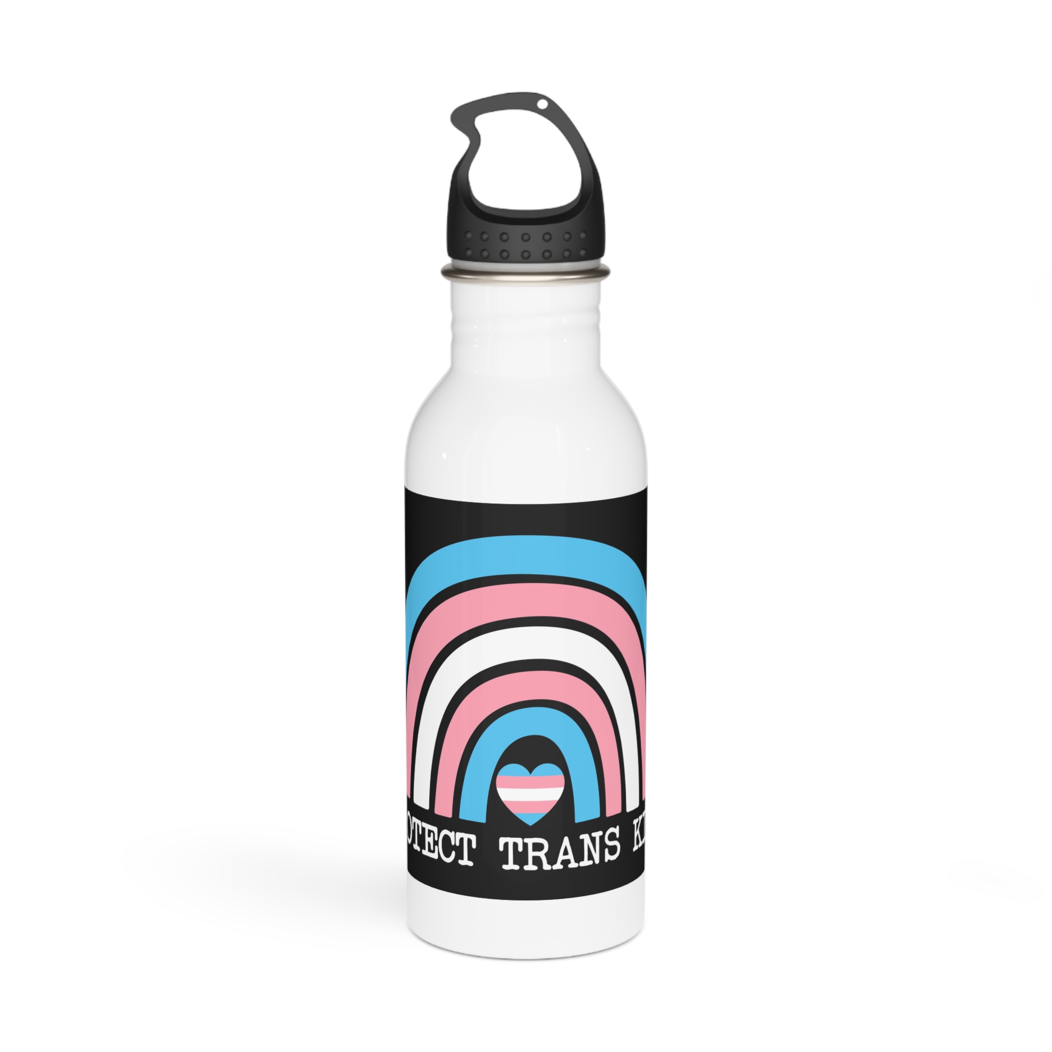 Poster That Says Protection Boys Their Kids Stainless Steel Water Bottle